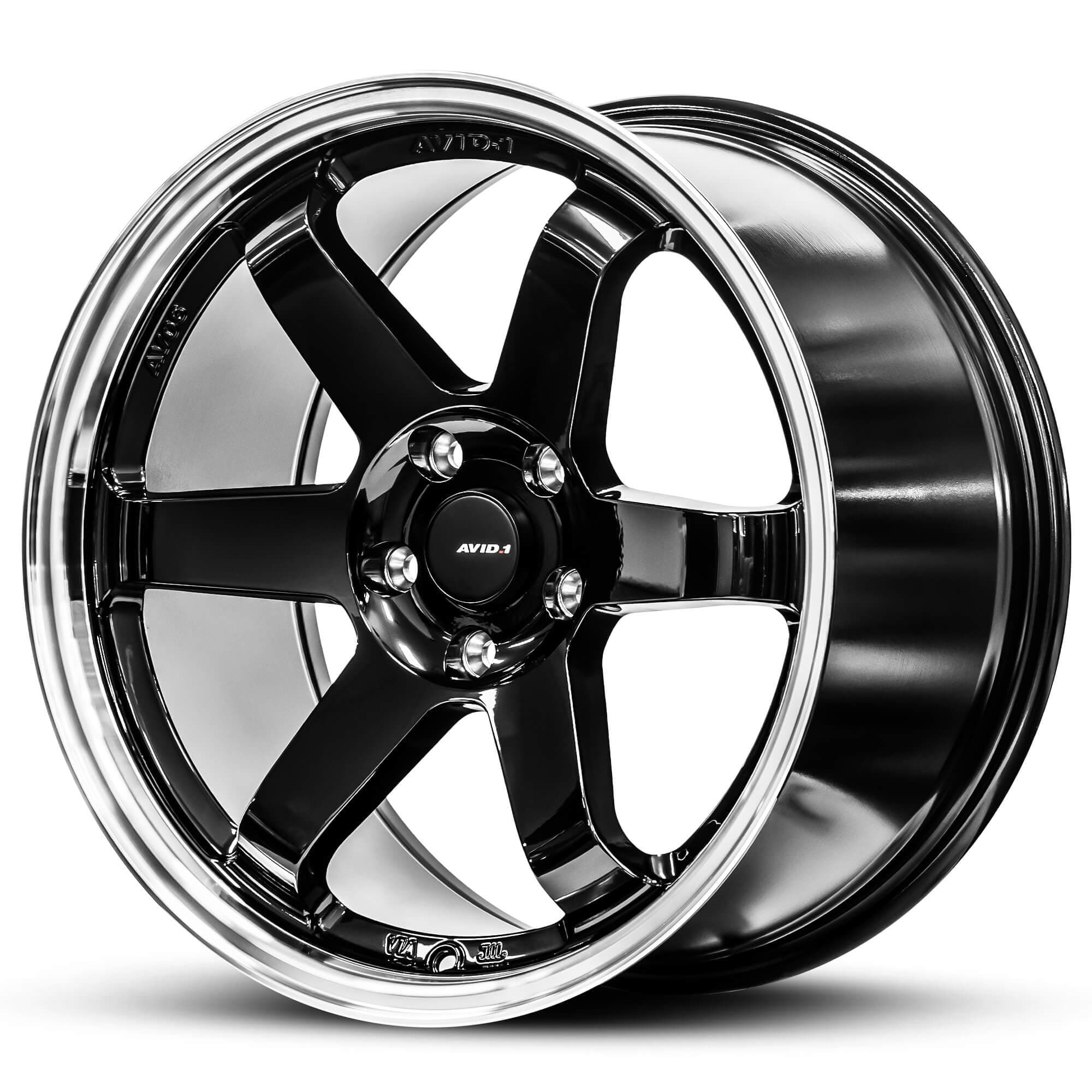 Wheel AVID AV-06 GLOSS BLACK POLISHED LIP