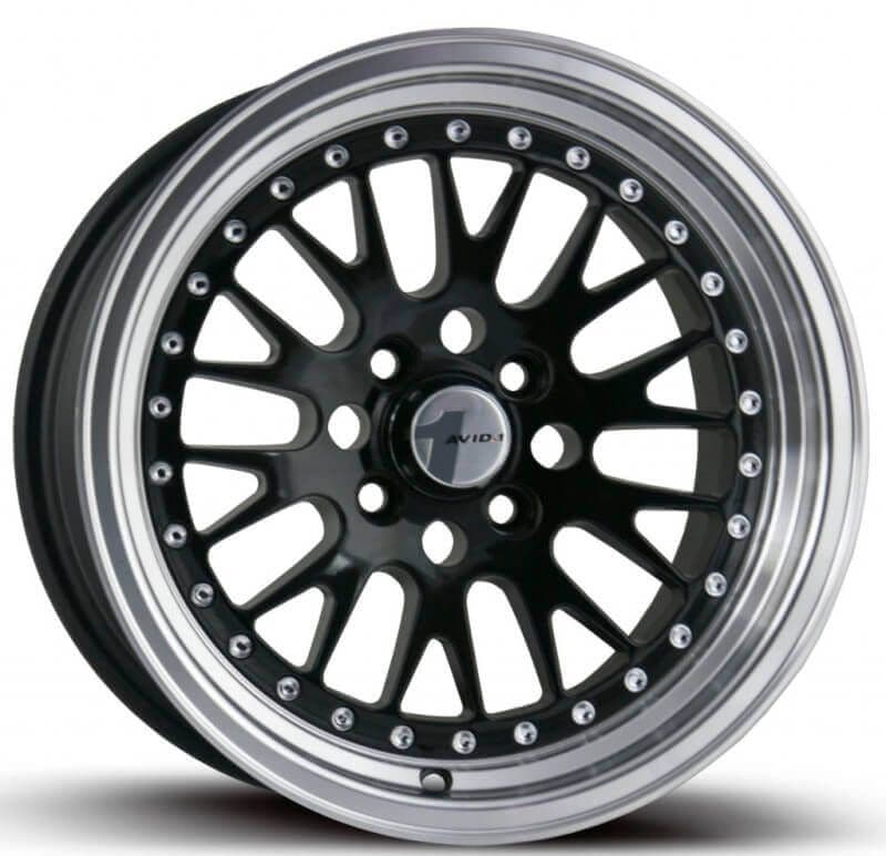 Wheel AVID AV-12 GLOSS BLACK MACHINED LIP