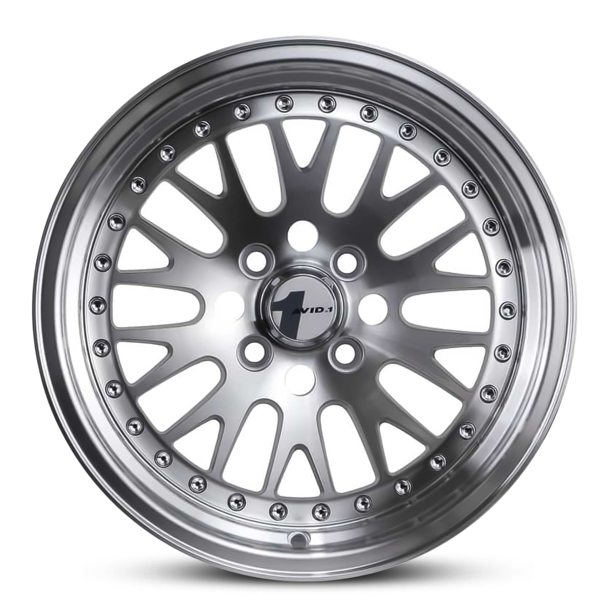 Wheel AVID AV-12 GLOSS SILVER MACHINED FACE LIP