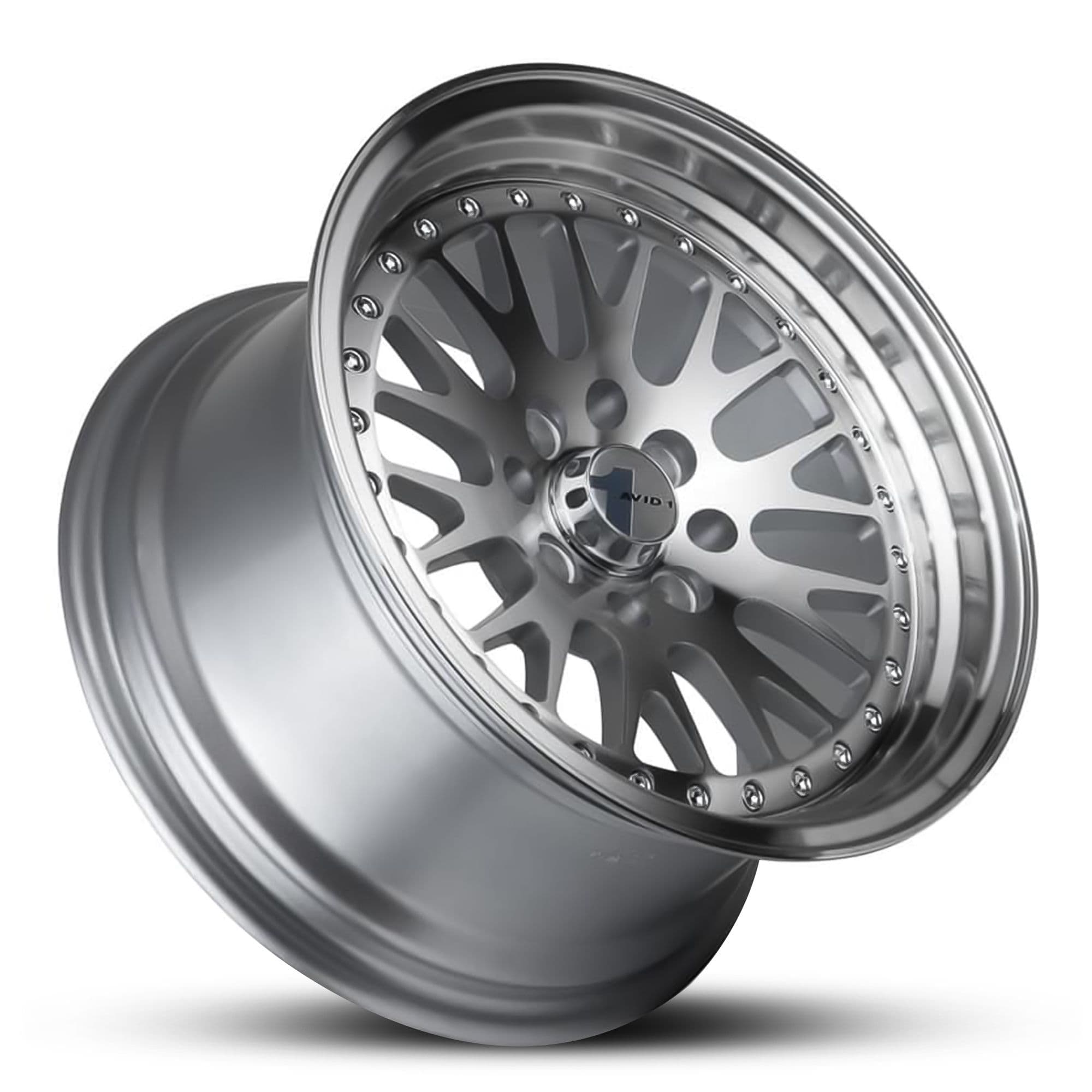 Wheel AVID AV-12 GLOSS SILVER MACHINED FACE LIP