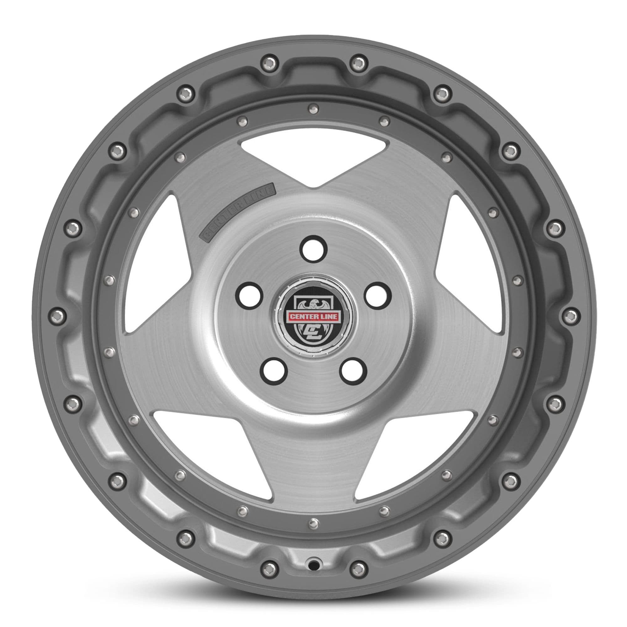 Wheel CENTR LINE RT1 SATIN GRAPHITE BRUSHED FACE