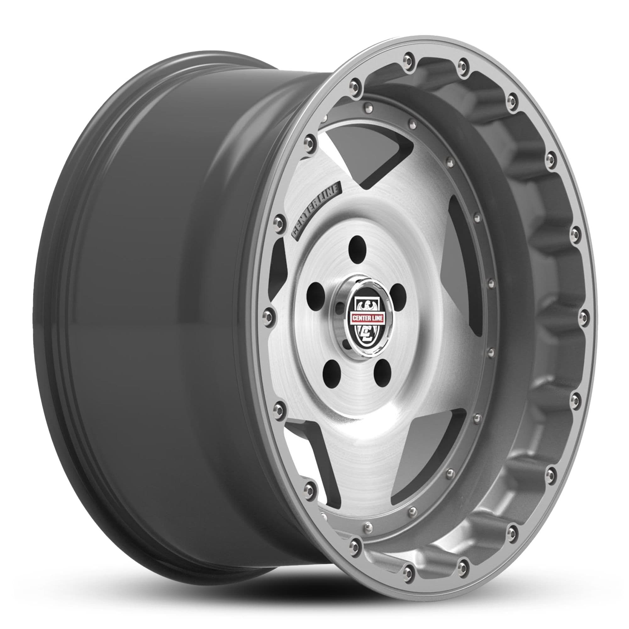 Wheel CENTR LINE RT1 SATIN GRAPHITE BRUSHED FACE