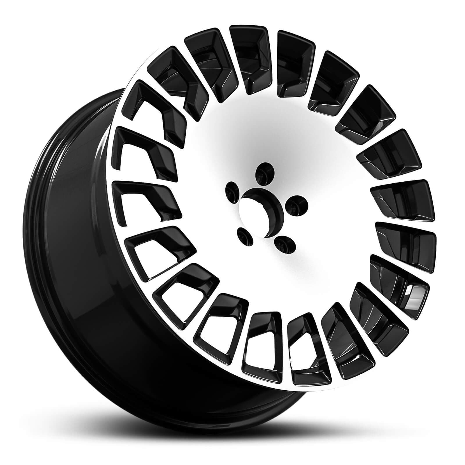 Wheel EURO SPEC REPLICA 469 BLACK MACHINED FACE