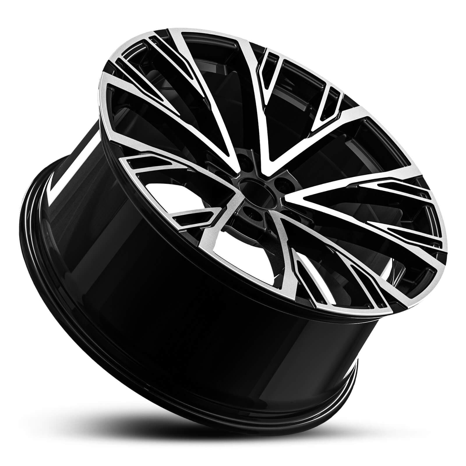 Wheel EURO SPEC REPLICA 551 BLACK MACHINED FACE