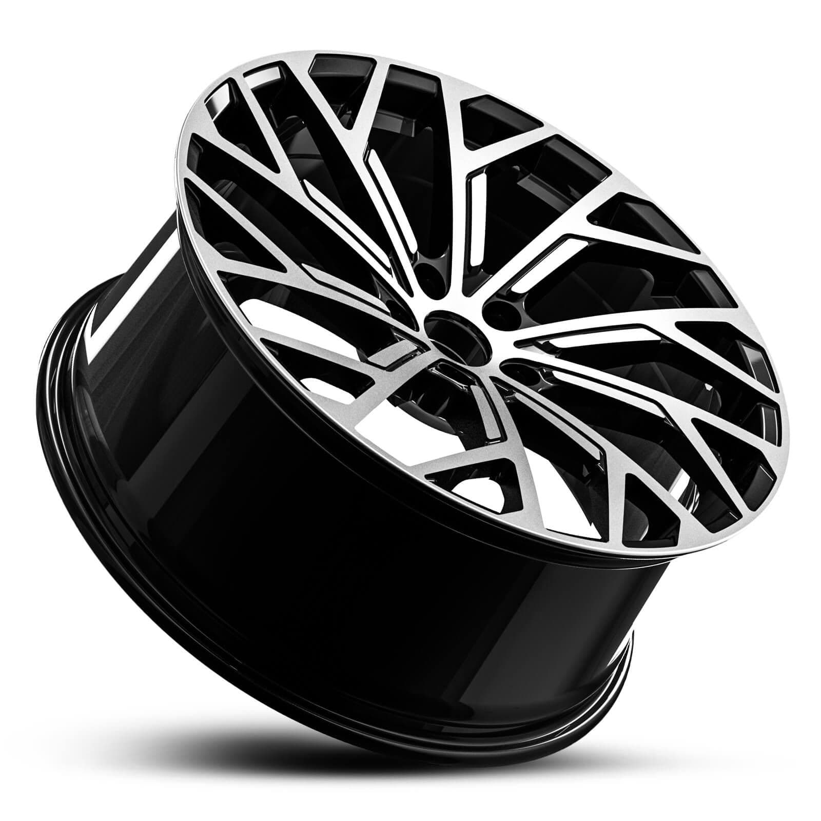 Wheel EURO SPEC REPLICA 552 BLACK MACHINED FACE