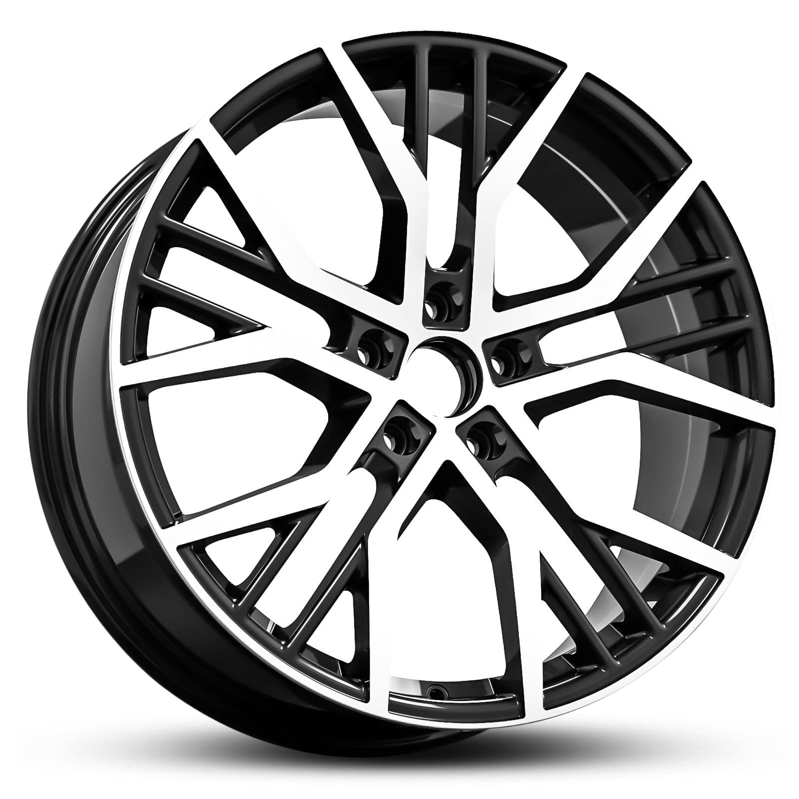 Wheel EURO SPEC REPLICA 989 BLACK MACHINED FACE