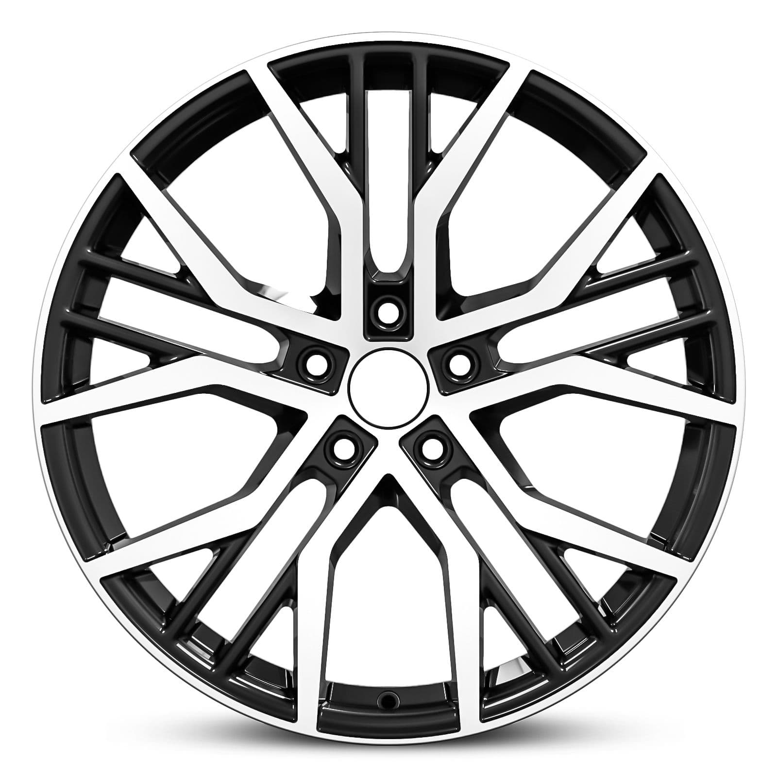 Wheel EURO SPEC REPLICA 989 BLACK MACHINED FACE