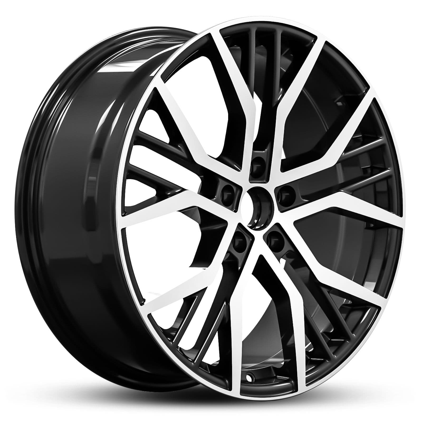 Euro Spec Replica 989 Black Machined Face 19x8.0