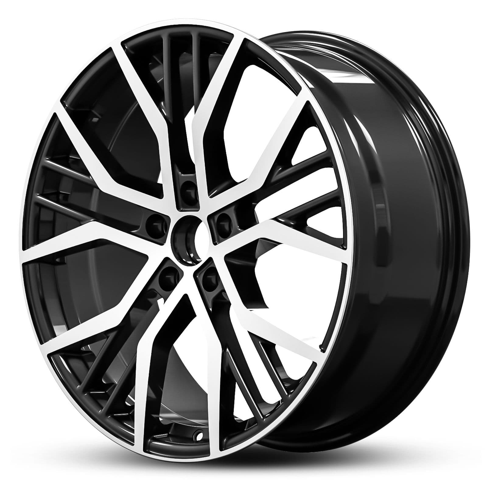 Wheel EURO SPEC REPLICA 989 BLACK MACHINED FACE