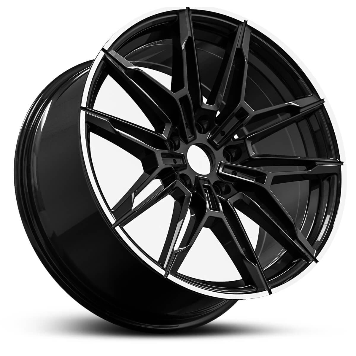 Wheel EURO SPEC REPLICA BEEMA 871 GLOSS BLACK MACHINED LIP