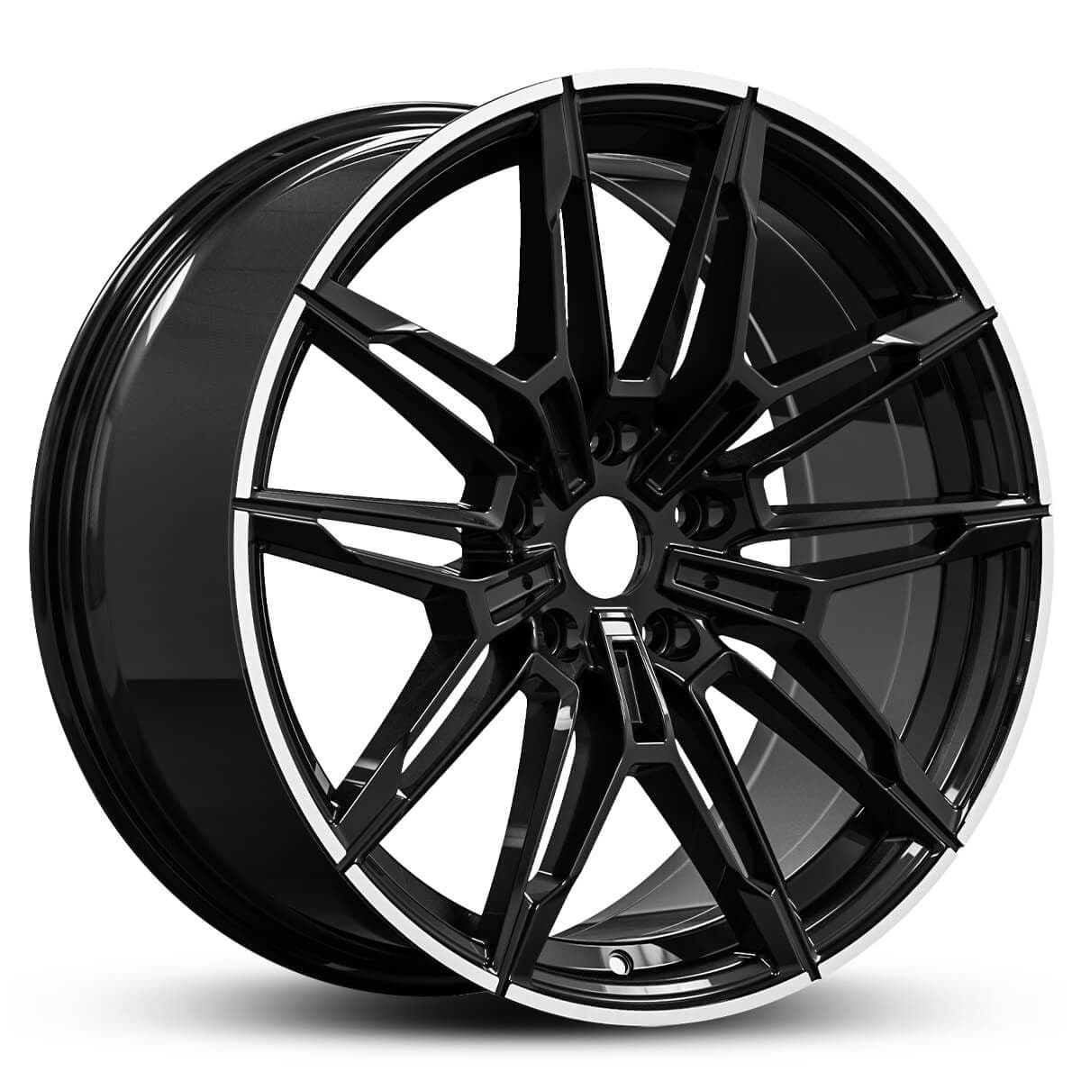Euro Spec Replica Beema 871 Gloss Black Machined Lip 19x8.5