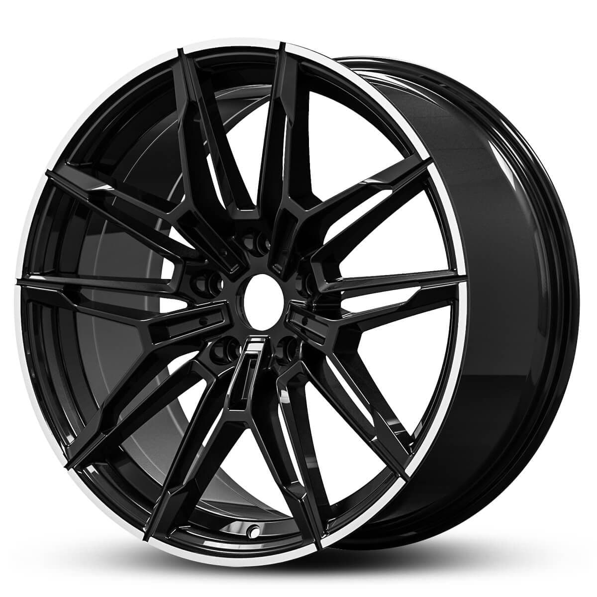 Wheel EURO SPEC REPLICA BEEMA 871 GLOSS BLACK MACHINED LIP
