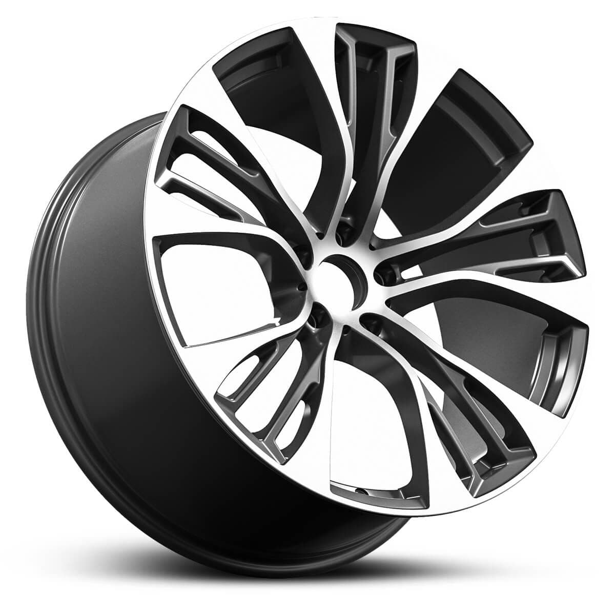 Wheel EURO SPEC REPLICA CONCAVE PRO 548 GUNMETAL MACHINED FACE