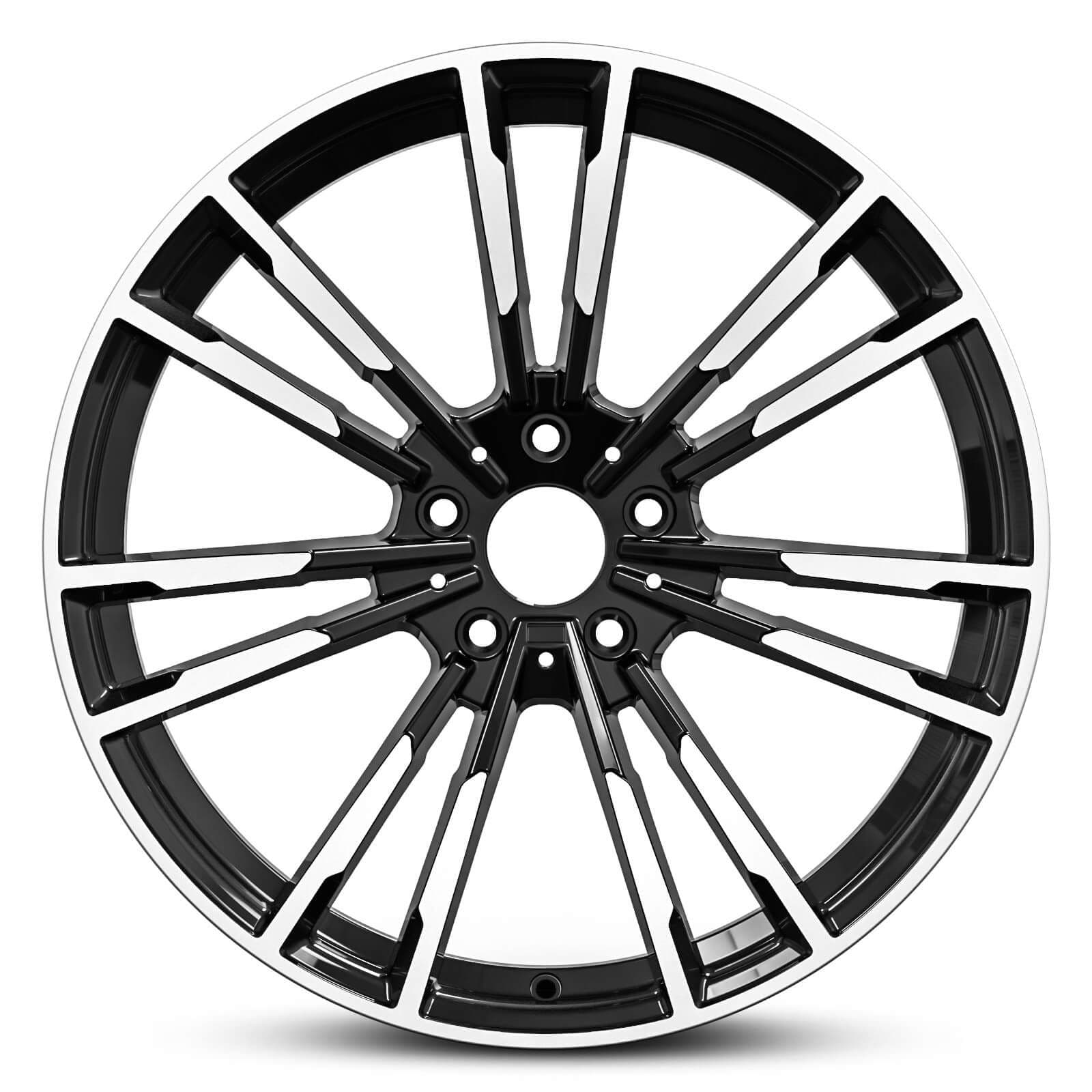 Wheel EURO SPEC REPLICA FANG 543 BLACK MACHINED FACE