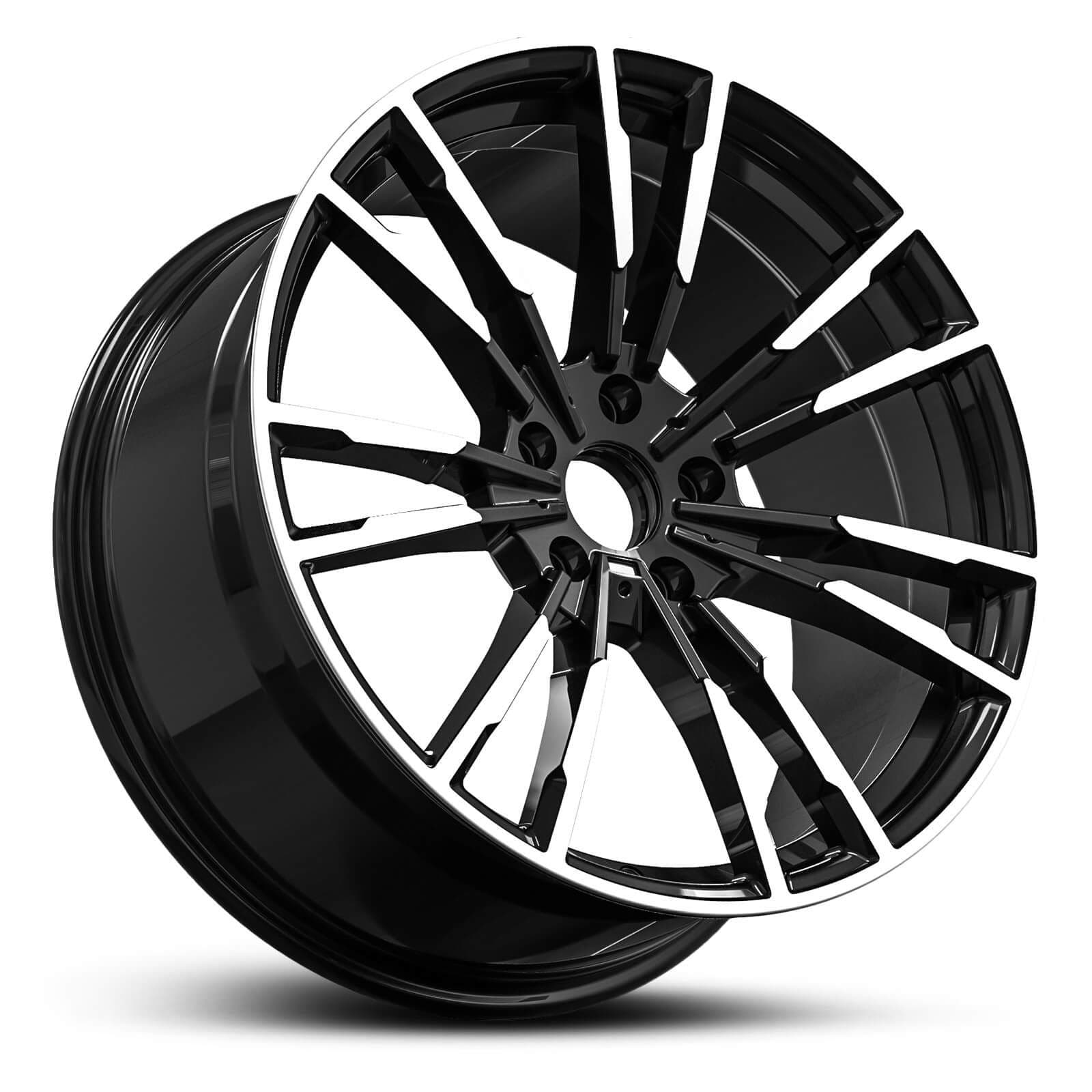 Wheel EURO SPEC REPLICA FANG 543 BLACK MACHINED FACE
