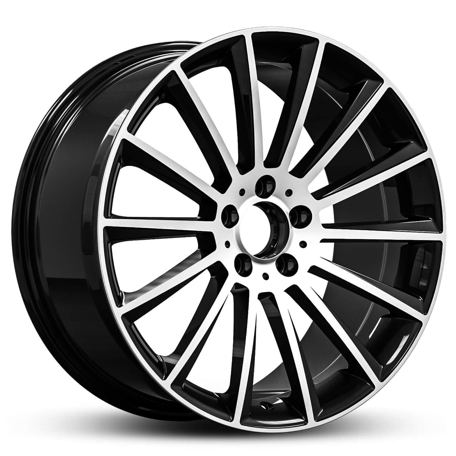 Euro Spec Replica Fan 466 Black Machined Face 19x8.0