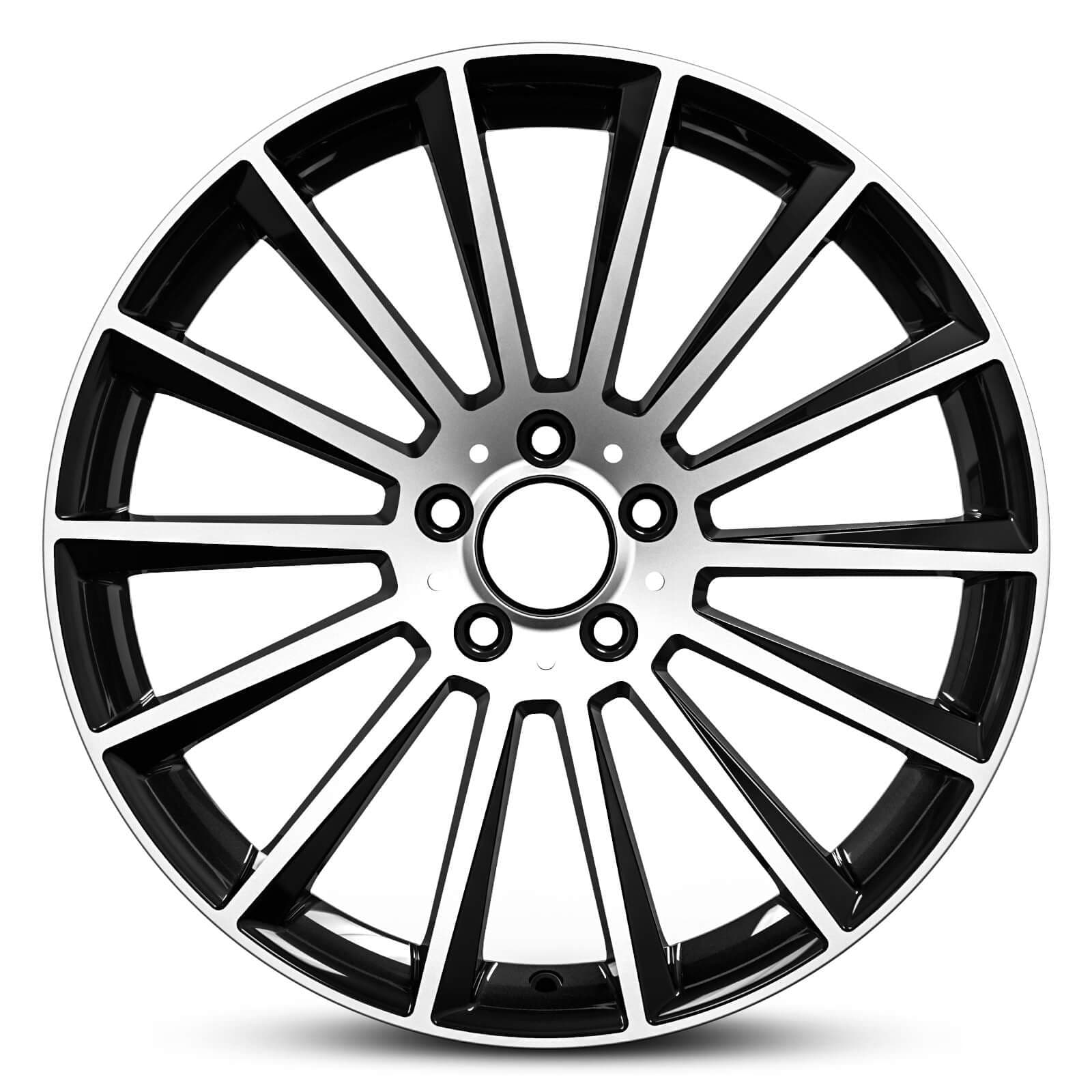Wheel EURO SPEC REPLICA FAN 466 BLACK MACHINED FACE