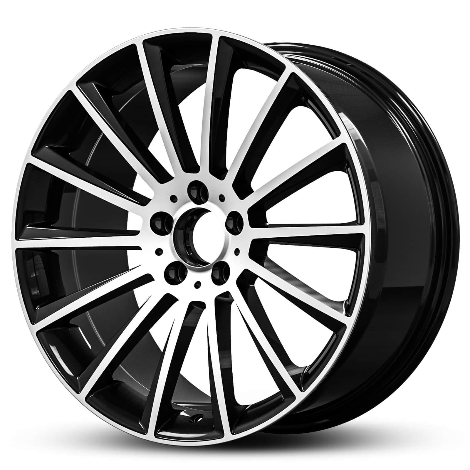 Wheel EURO SPEC REPLICA FAN 466 BLACK MACHINED FACE