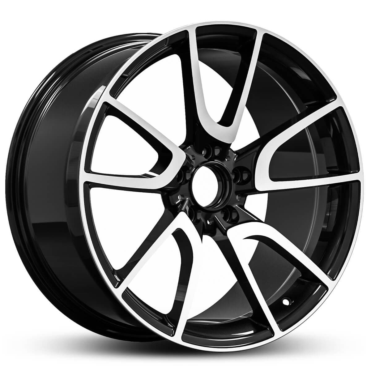 Euro Spec Replica German 461 Black Machined Face 19x9.5