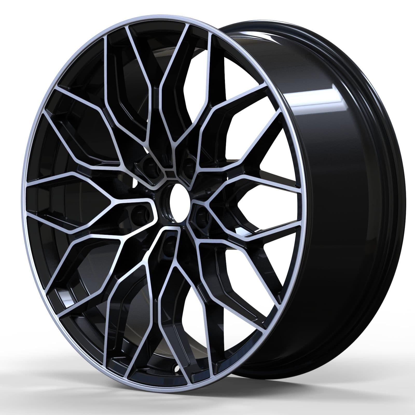Wheel EURO SPEC REPLICA HONEYCOMB 872 BLACK MACHINED FACE