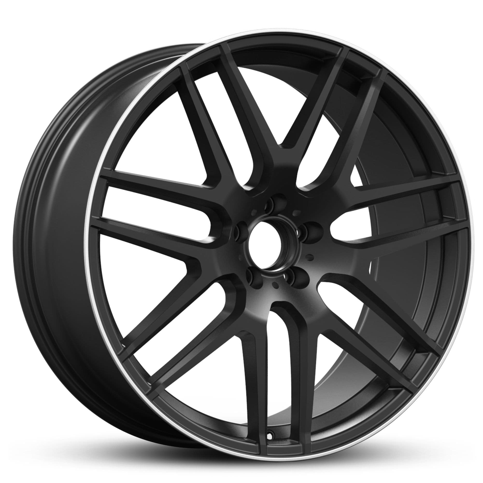 Wheel EURO SPEC REPLICA MERC MESH 467 SATIN BLACK MACHINED LIP