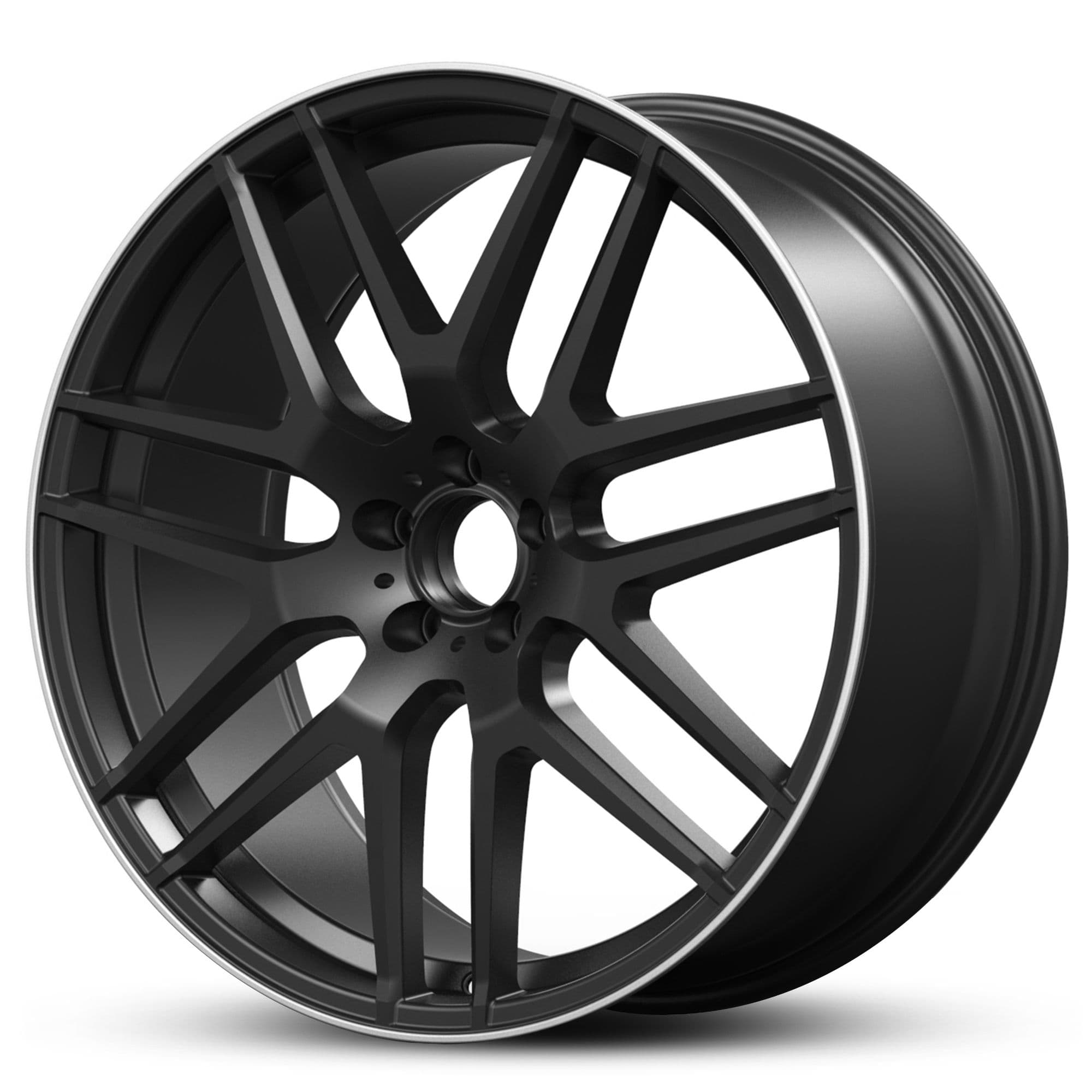 Wheel EURO SPEC REPLICA MERC MESH 467 SATIN BLACK MACHINED LIP