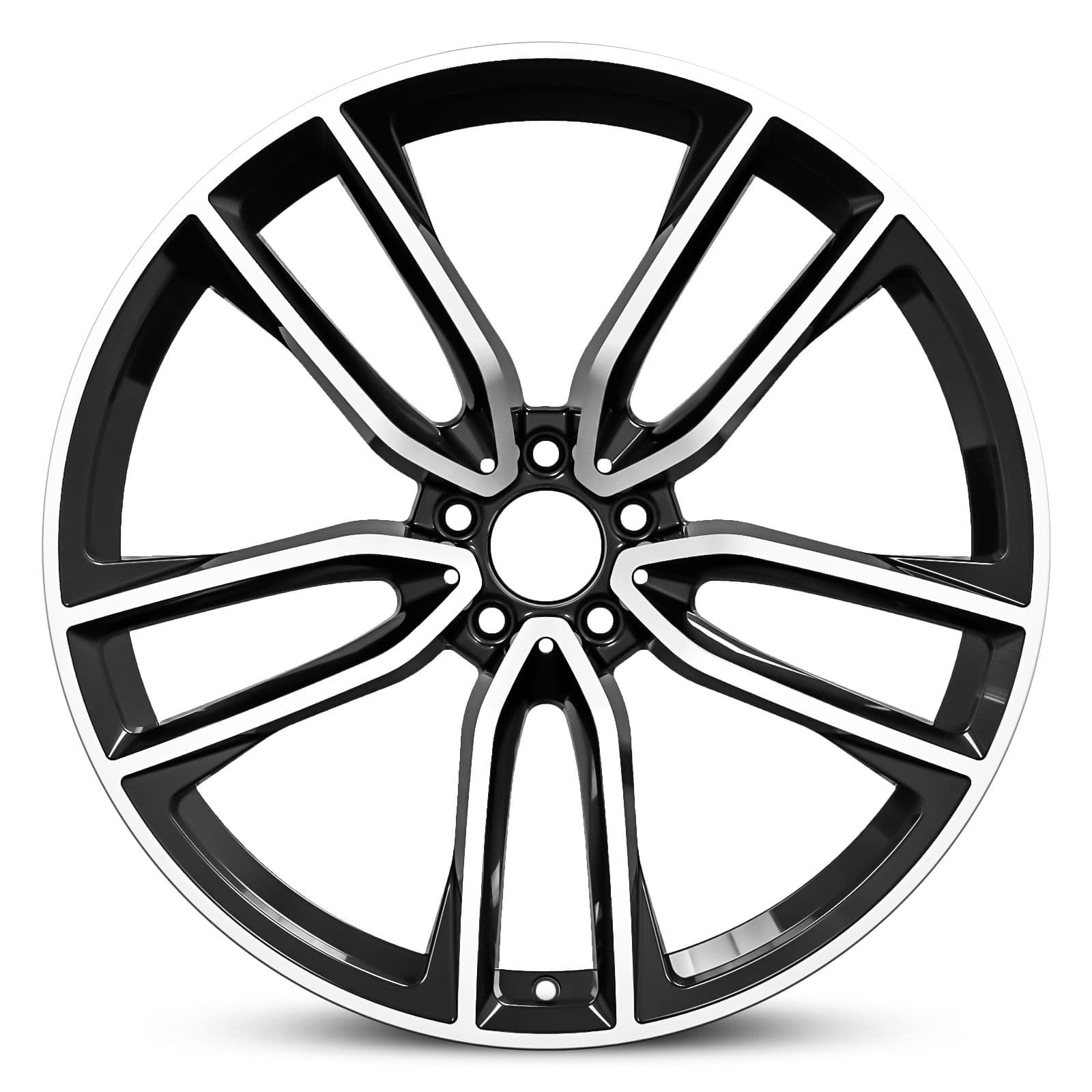 Wheel EURO SPEC REPLICA MERC TWIN 997 BLACK MACHINED FACE