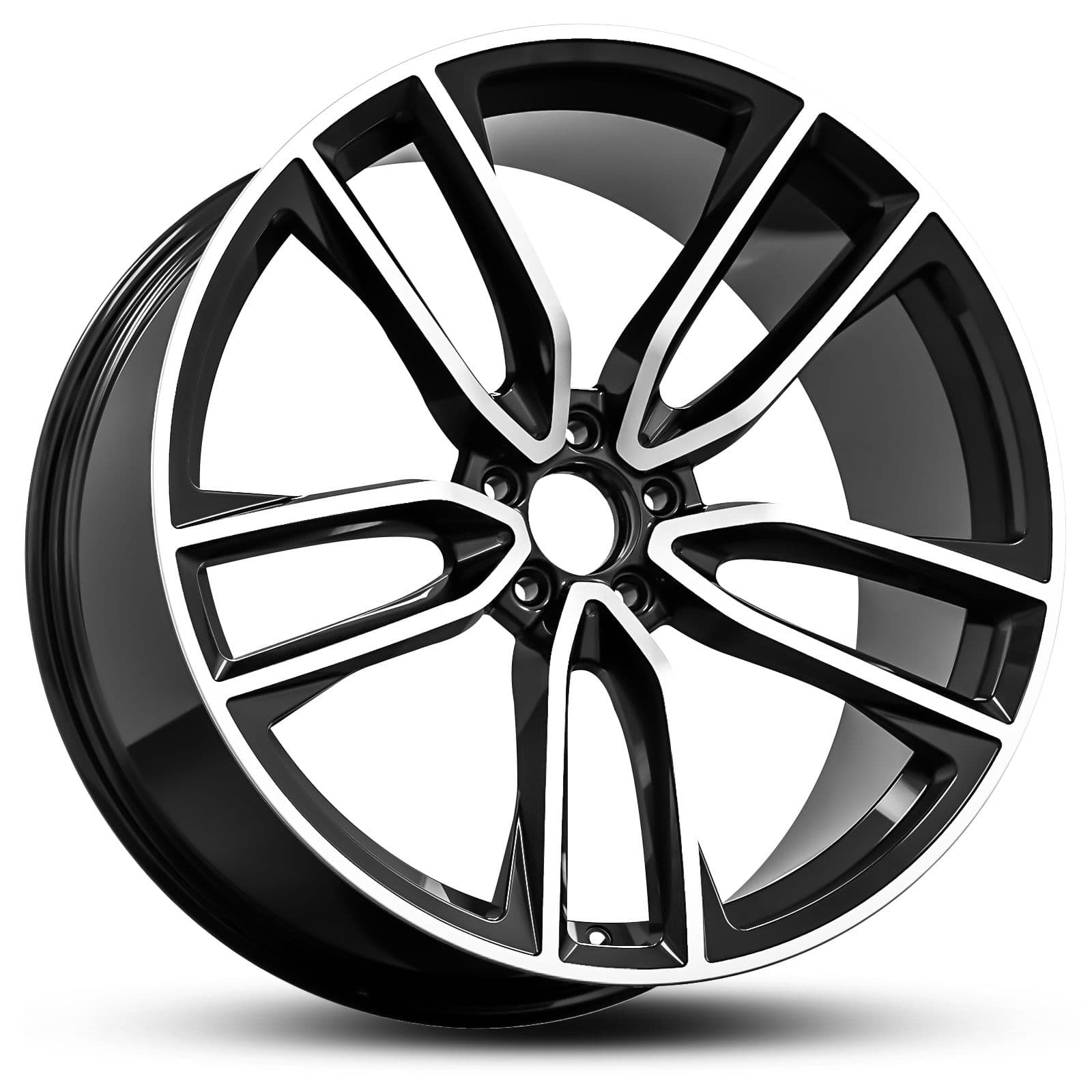 Wheel EURO SPEC REPLICA MERC TWIN 997 BLACK MACHINED FACE