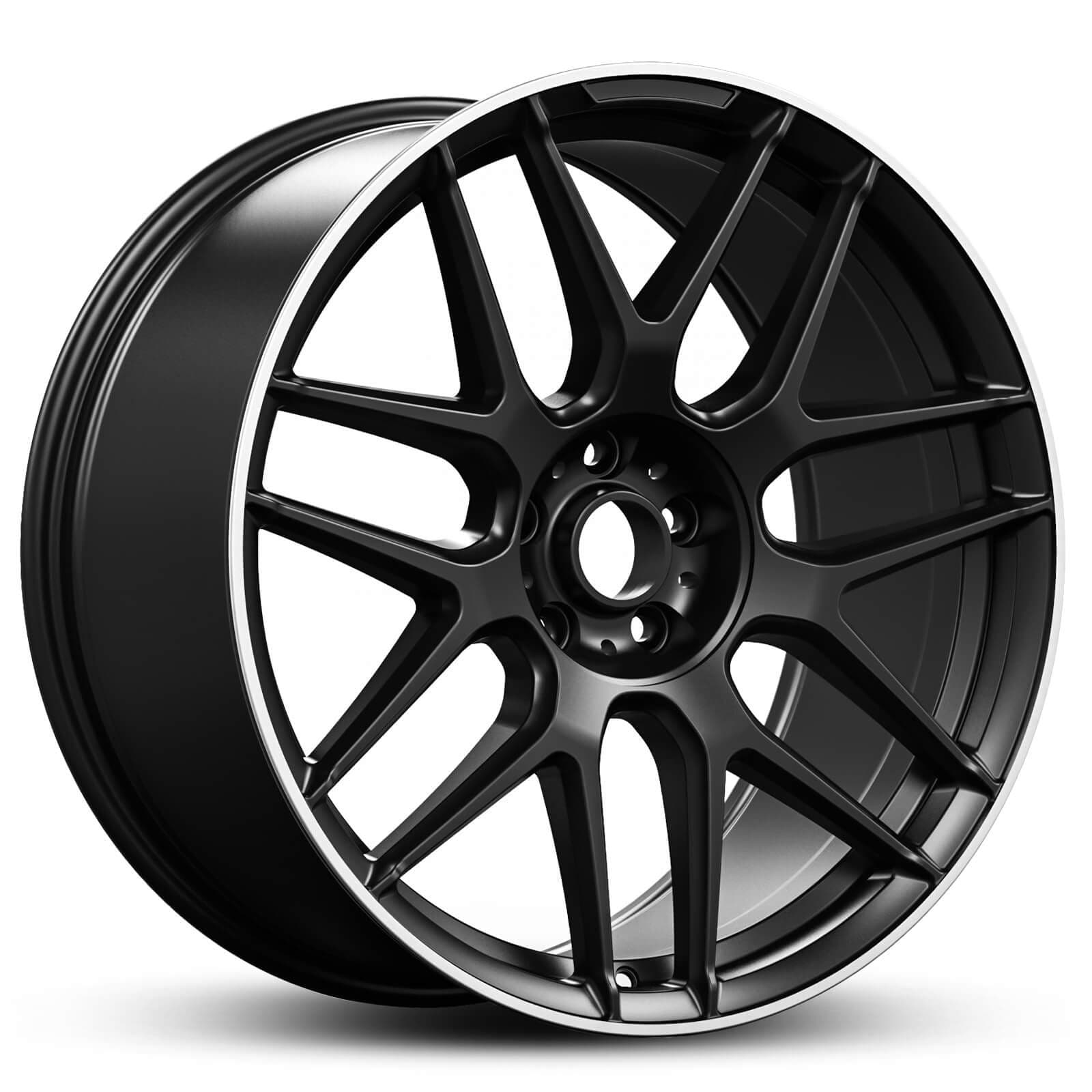 Wheel EURO SPEC REPLICA MERK 468 SATIN BLACK MACHINED LIP