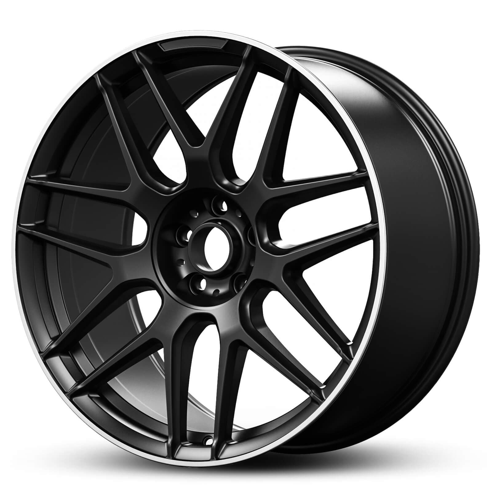 Wheel EURO SPEC REPLICA MERK 468 SATIN BLACK MACHINED LIP