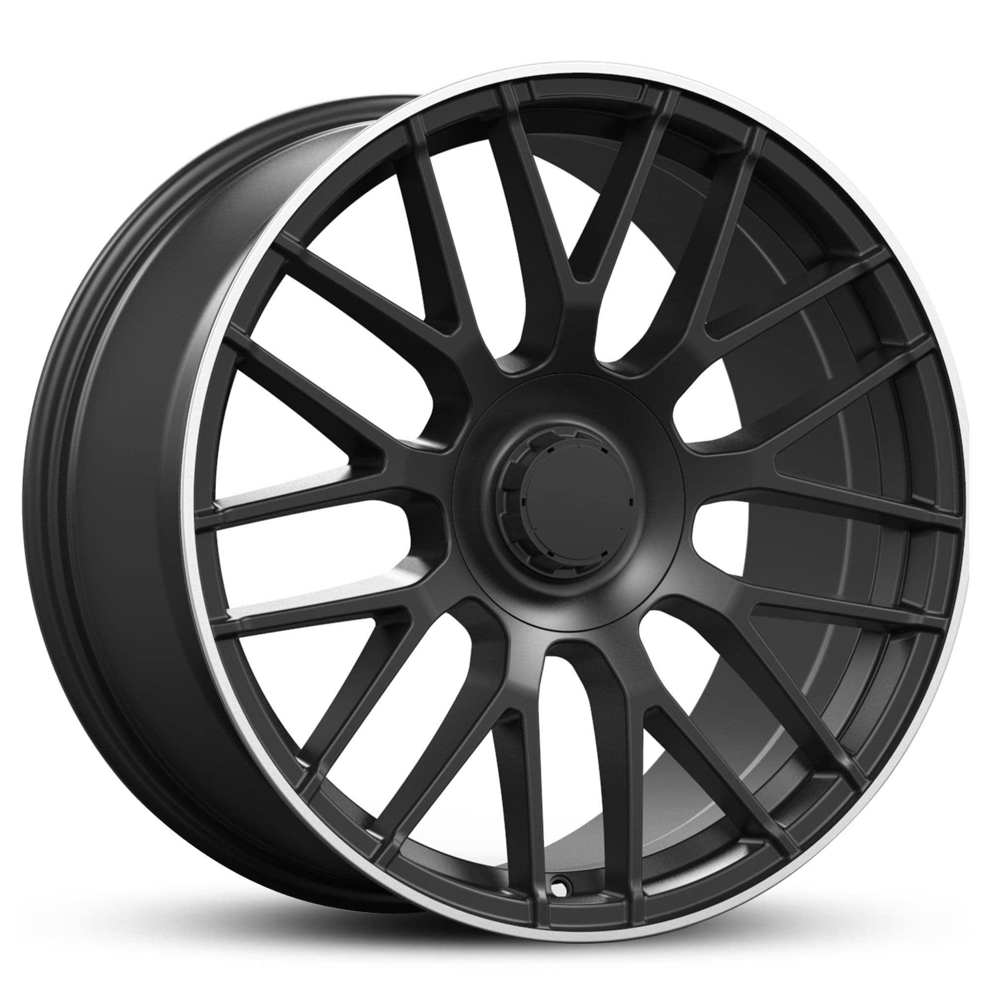 Wheel EURO SPEC REPLICA MESH 851 SATIN BLACK MACHINED LIP