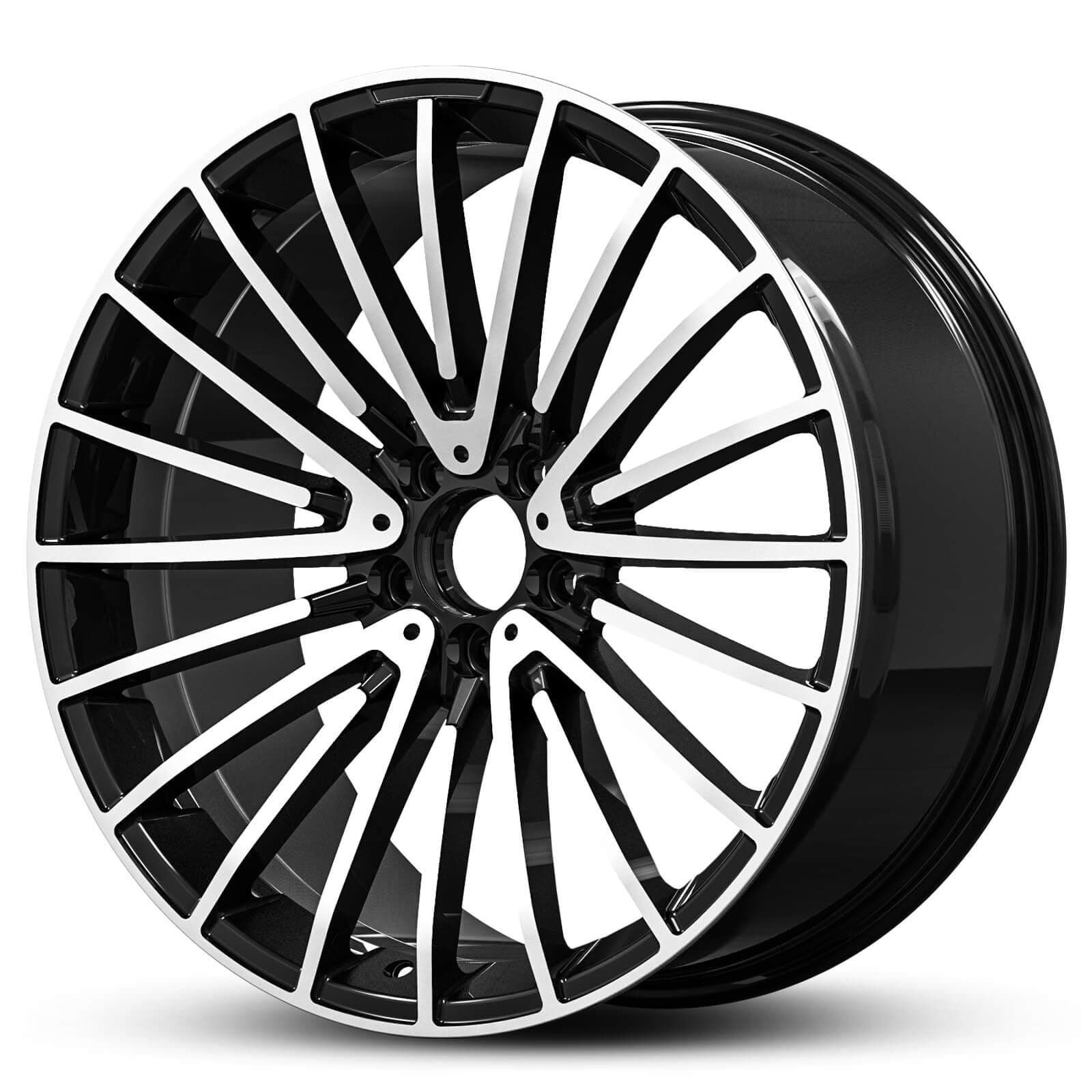 Wheel EURO SPEC REPLICA MULTI 457 BLACK MACHINED