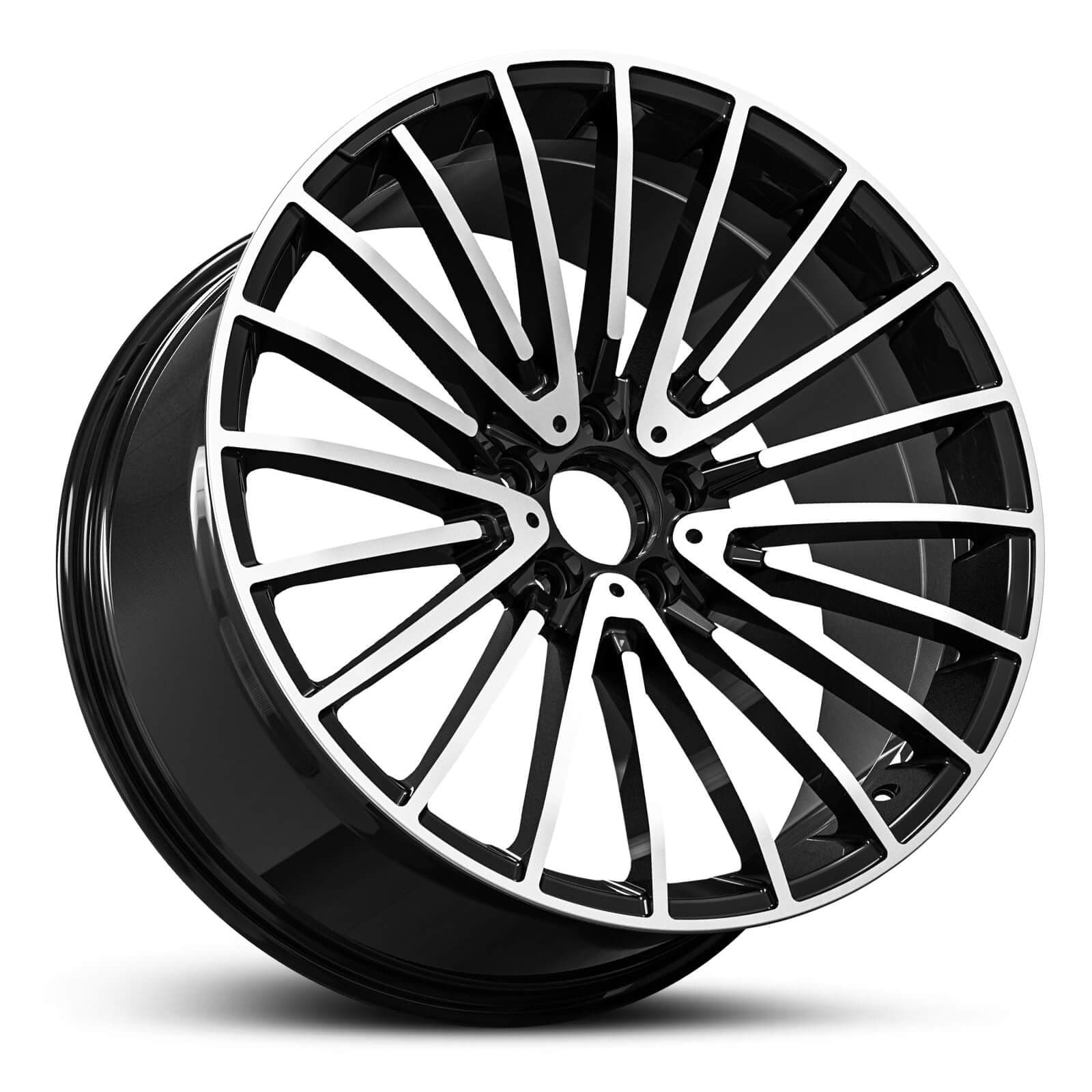 Wheel EURO SPEC REPLICA MULTI 457 BLACK MACHINED