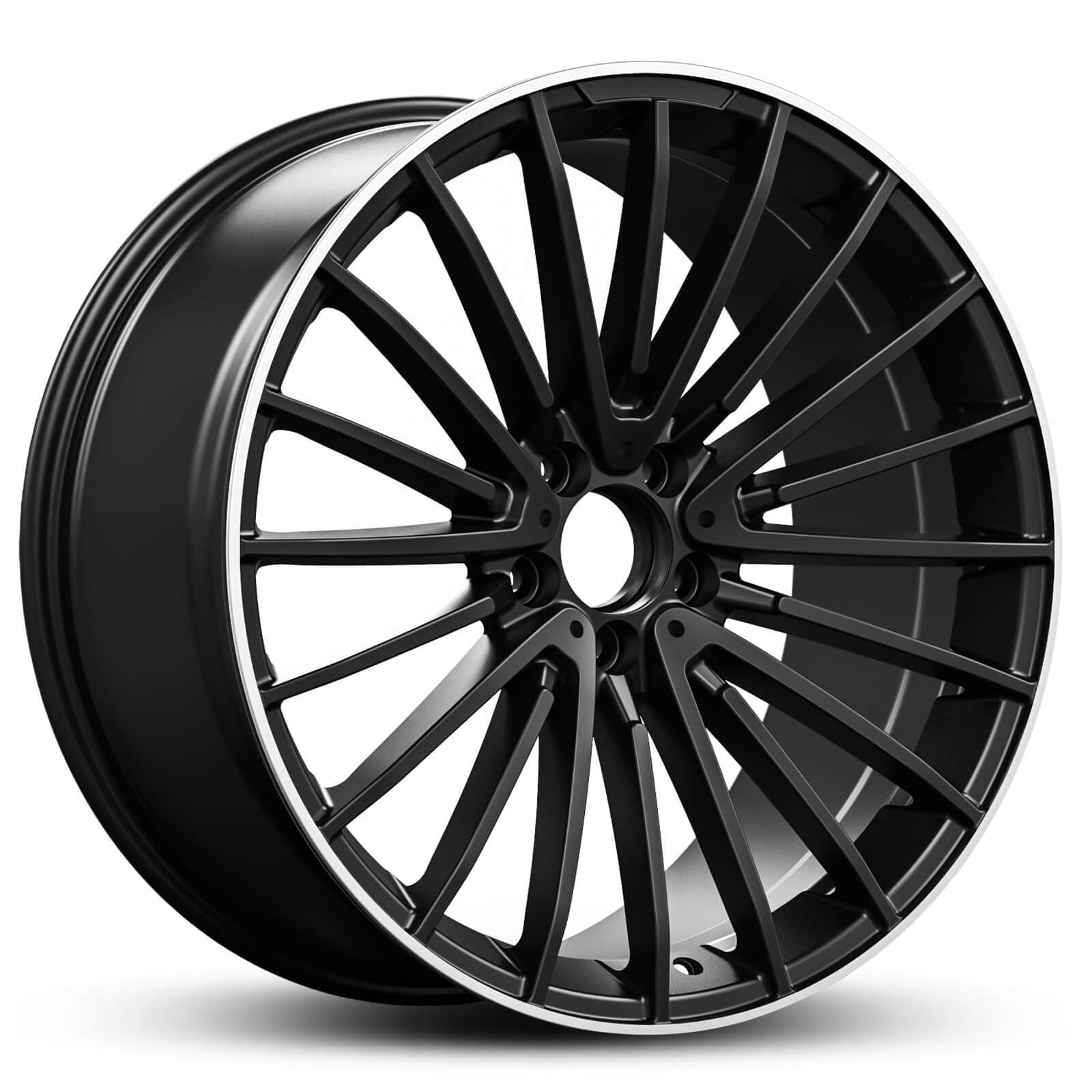 Wheel EURO SPEC REPLICA MULTI 457 SATIN BLACK MACHINED LIP