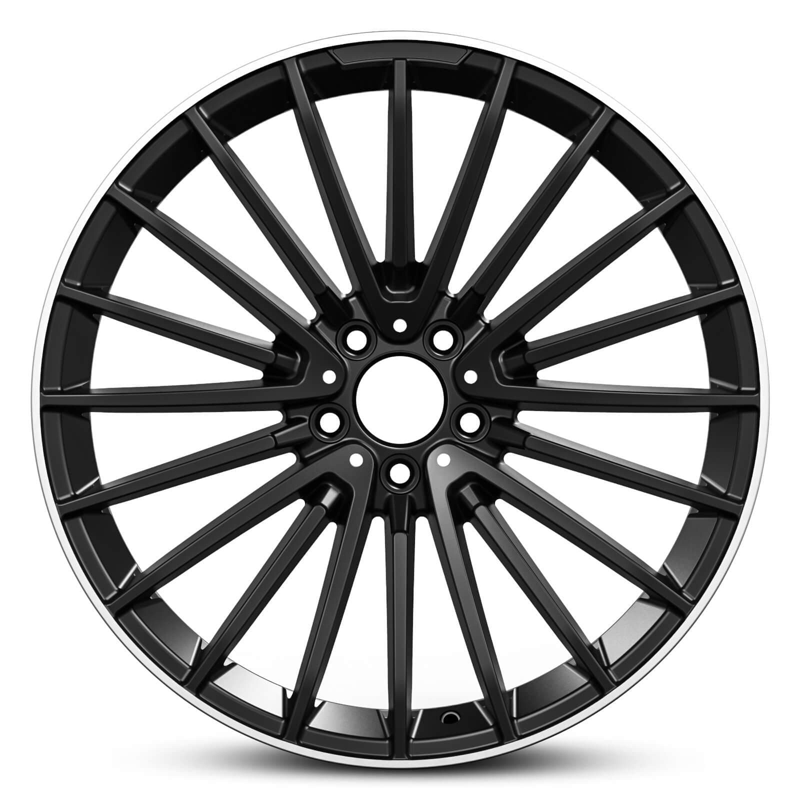 Wheel EURO SPEC REPLICA MULTI 457 SATIN BLACK MACHINED LIP