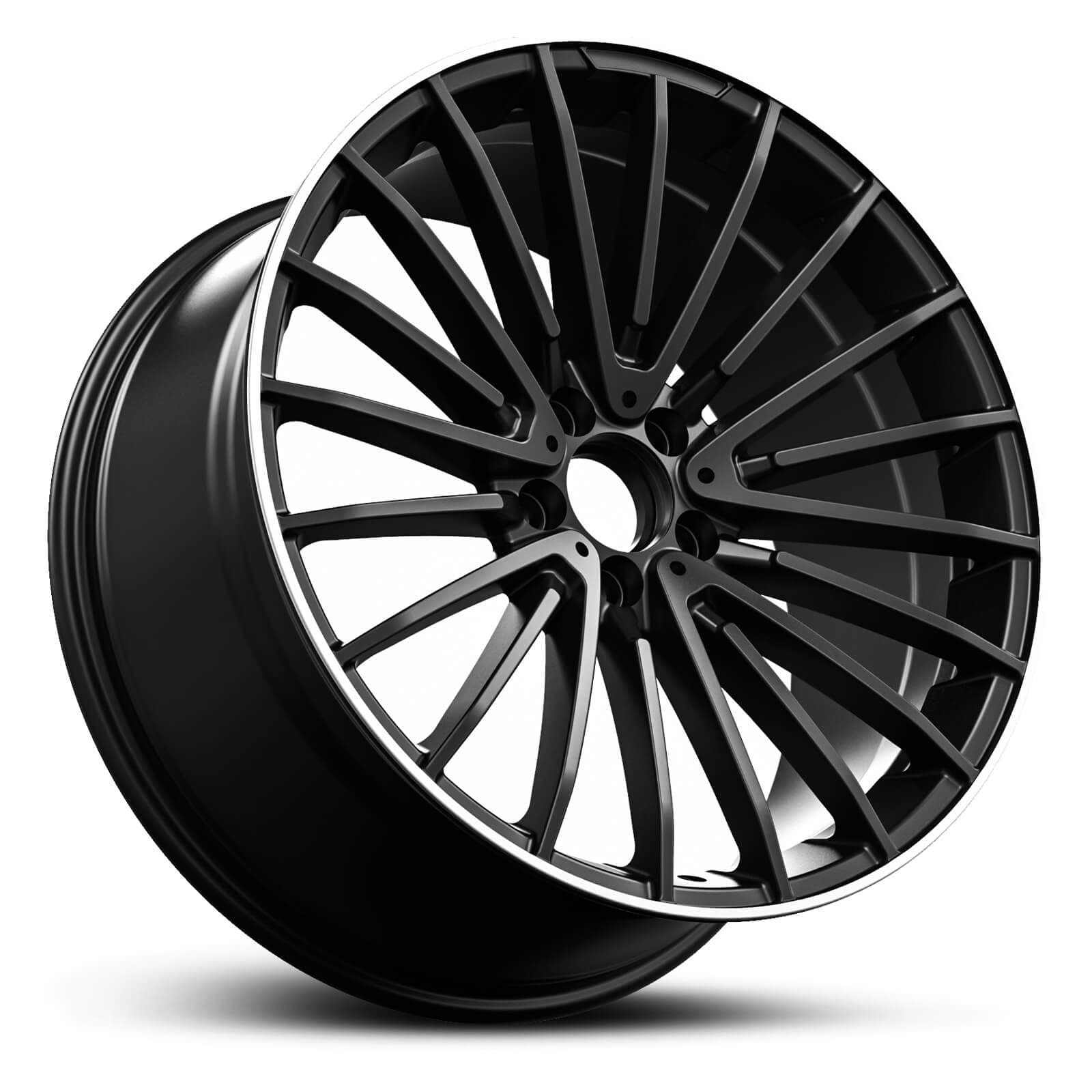 Wheel EURO SPEC REPLICA MULTI 457 SATIN BLACK MACHINED LIP
