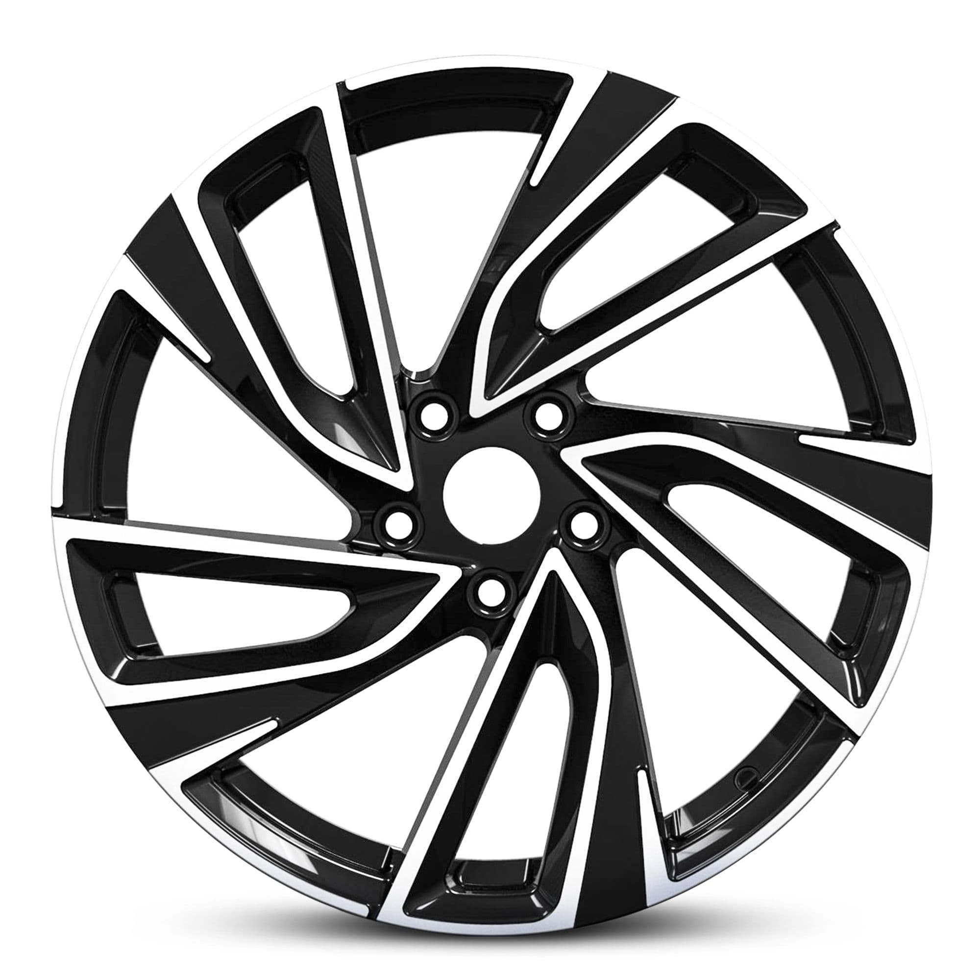 Wheel EURO SPEC REPLICA TURBINE 827 BLACK MACHINED FACE
