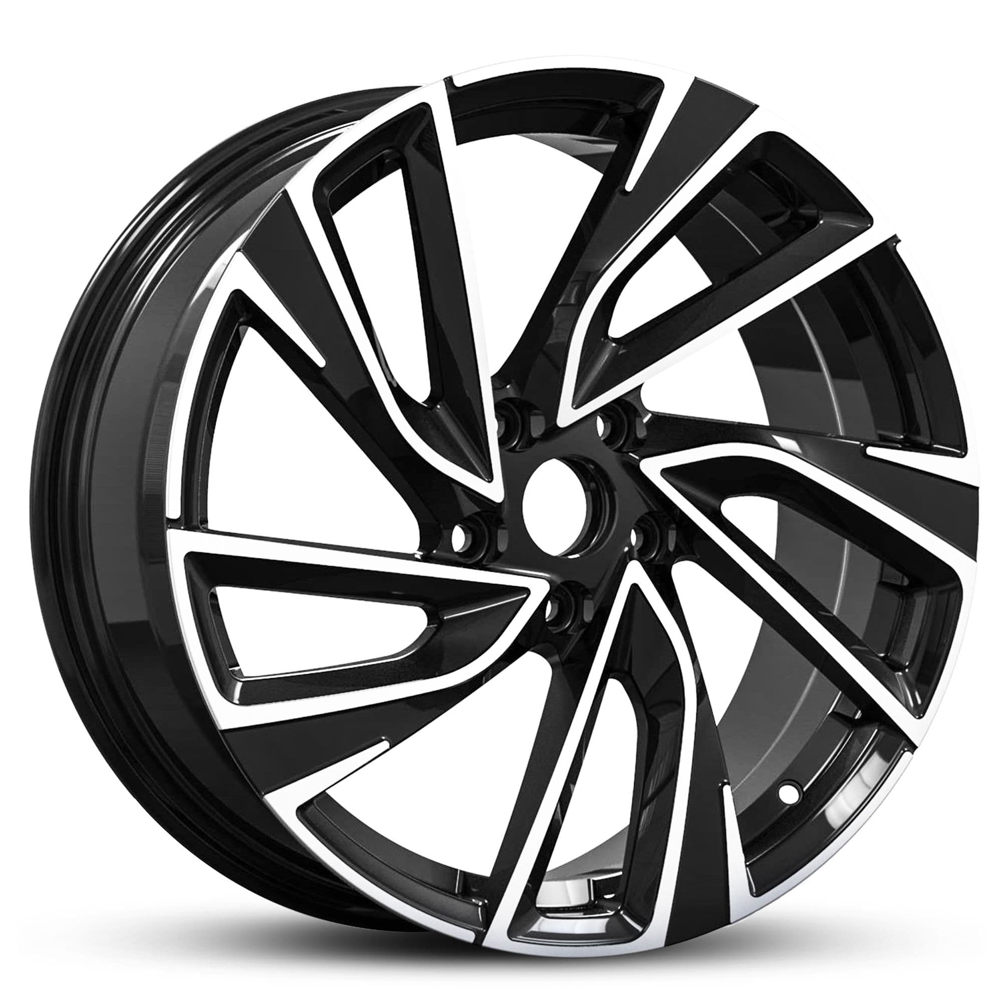 Wheel EURO SPEC REPLICA TURBINE 827 BLACK MACHINED FACE