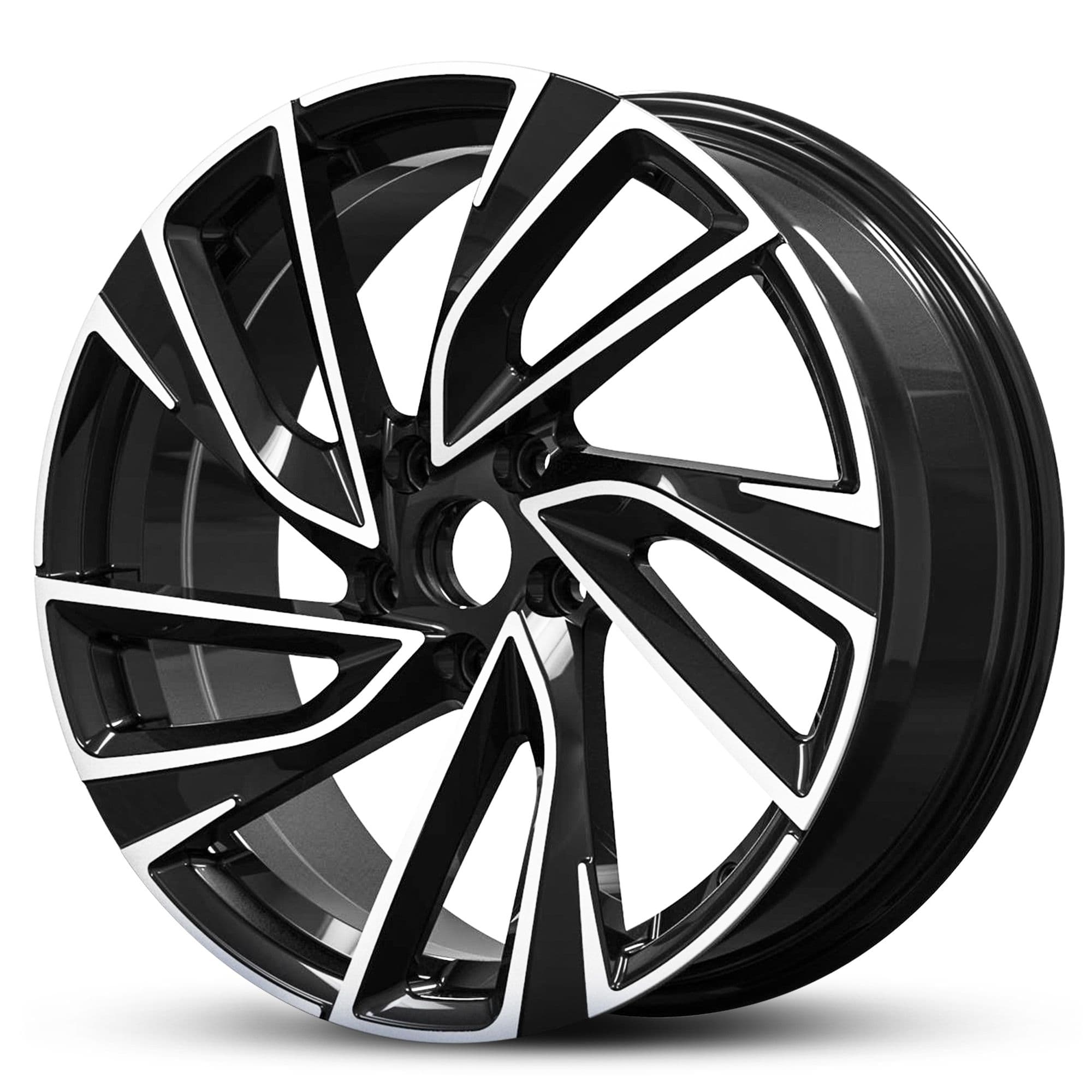 Wheel EURO SPEC REPLICA TURBINE 827 BLACK MACHINED FACE