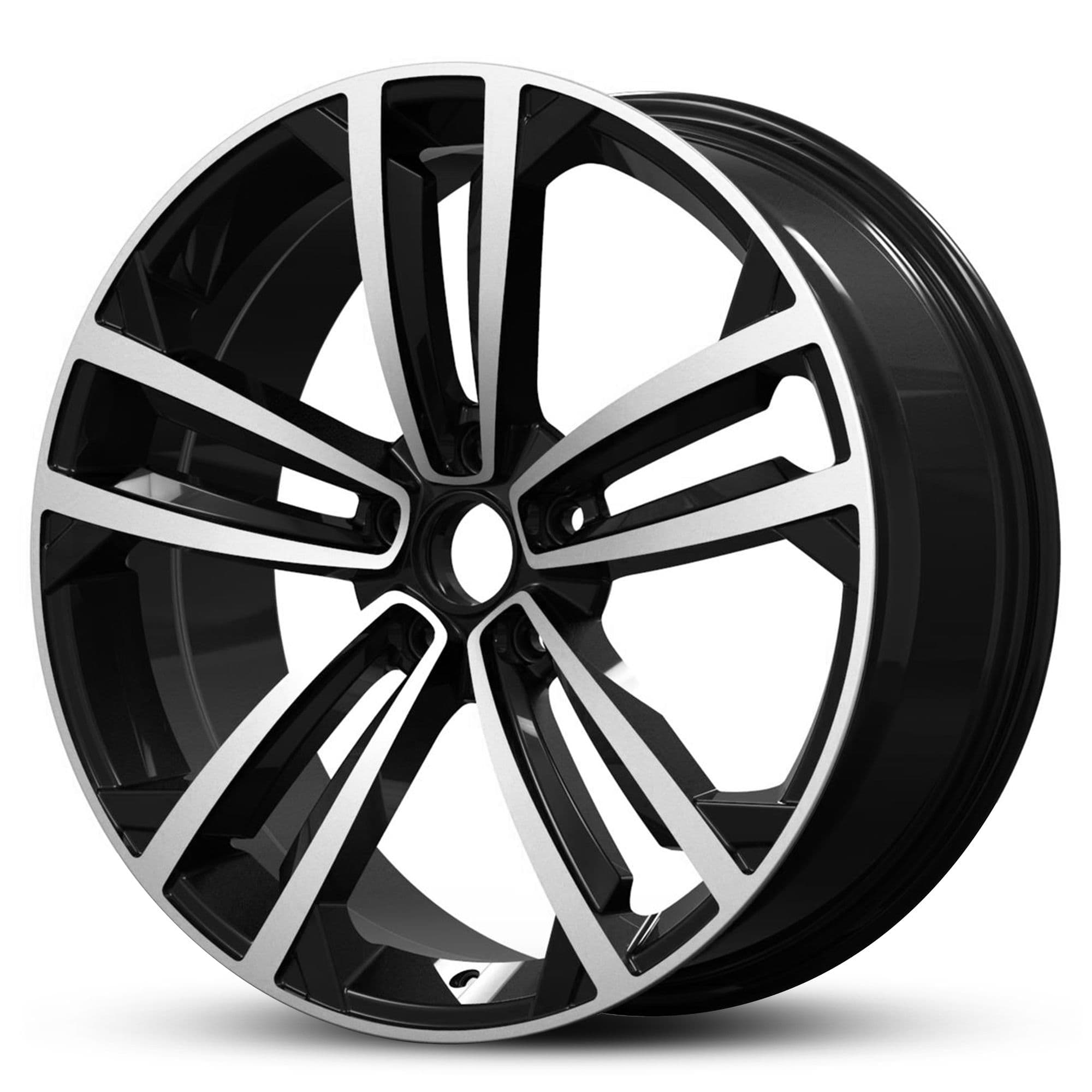 Wheel EURO SPEC REPLICA TWIN SPOKE 975 BLACK MACHINED FACE