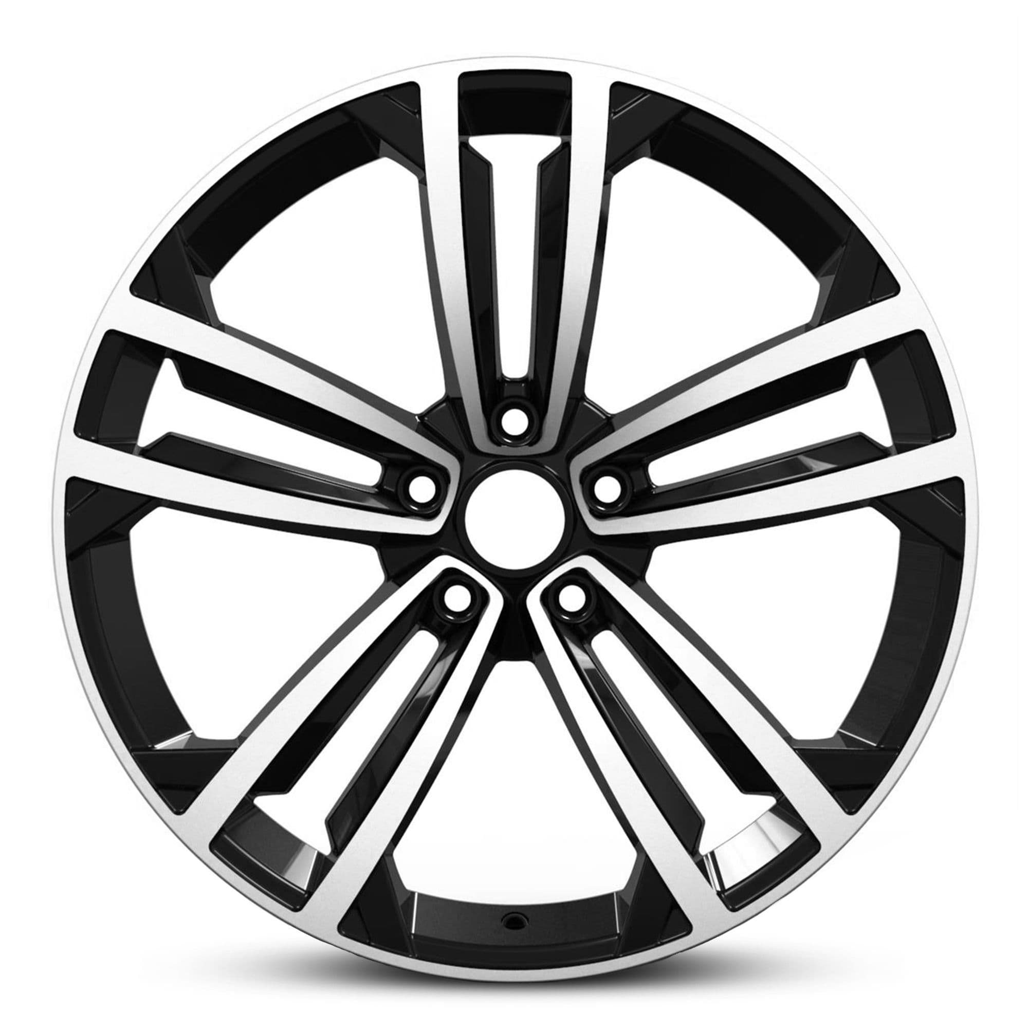 Wheel EURO SPEC REPLICA TWIN SPOKE 975 BLACK MACHINED FACE