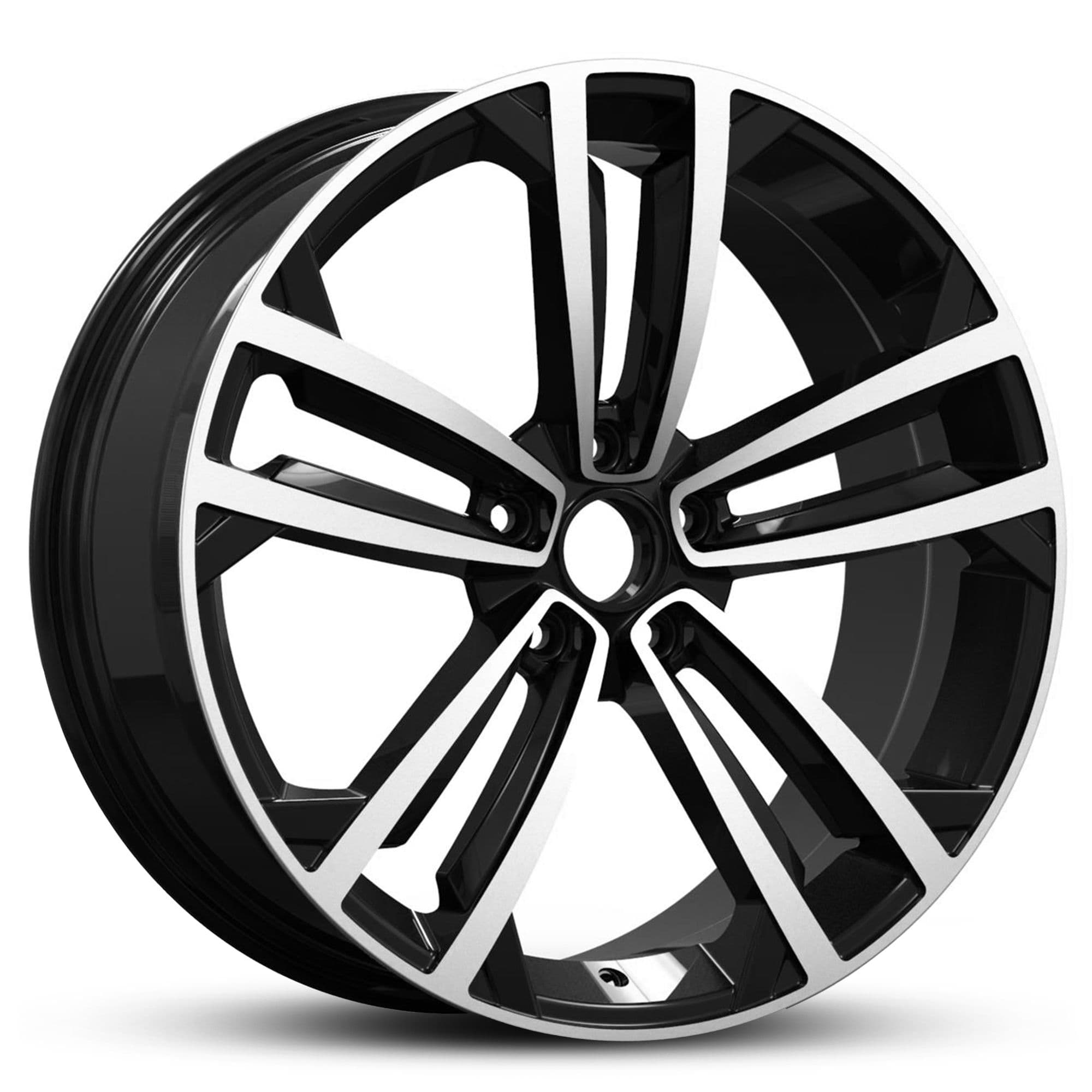 Euro Spec Replica Twin Spoke 975 Black Machined Face 19x8.0