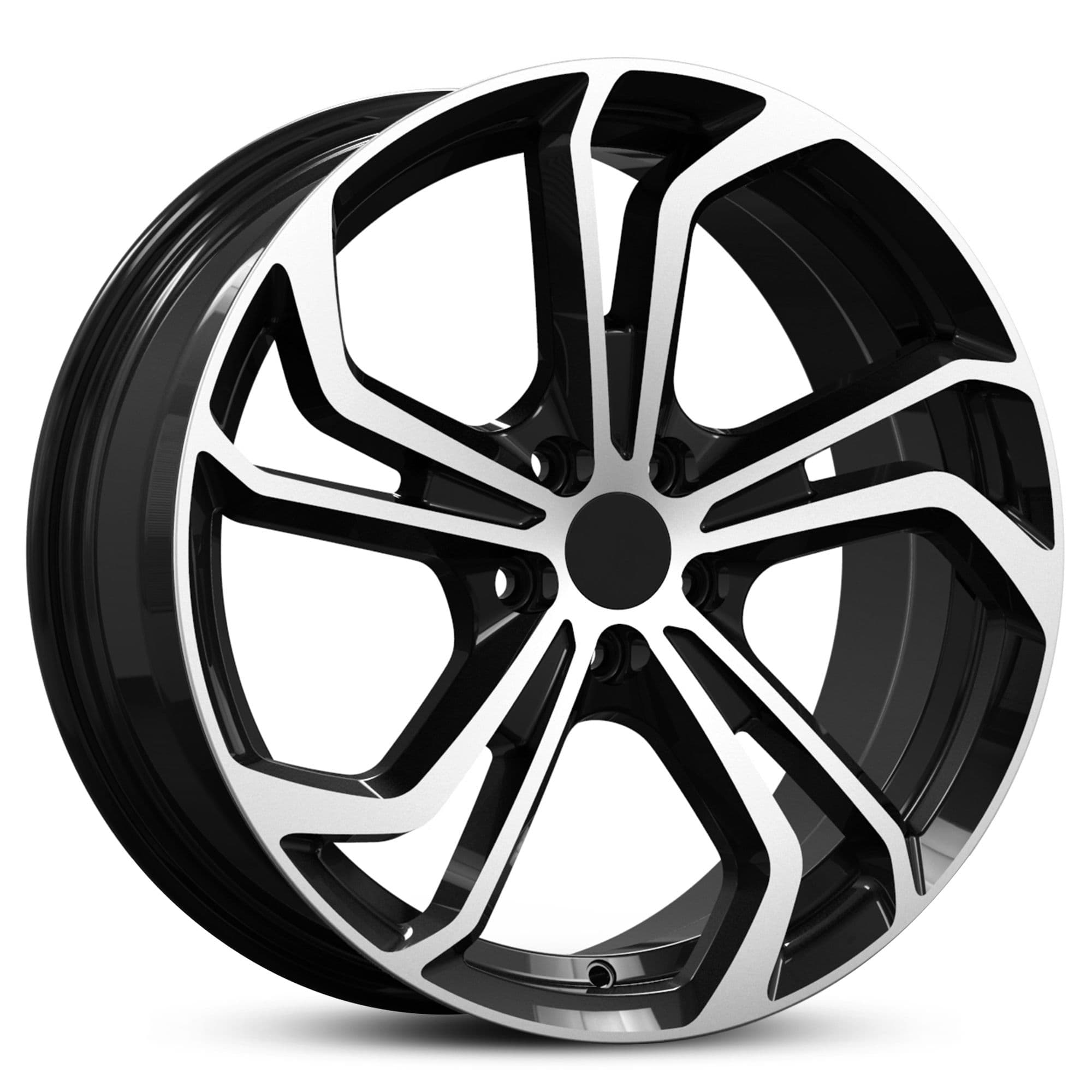Wheel EURO SPEC REPLICA TWIN TWIST 996 BLACK MACHINED FACE
