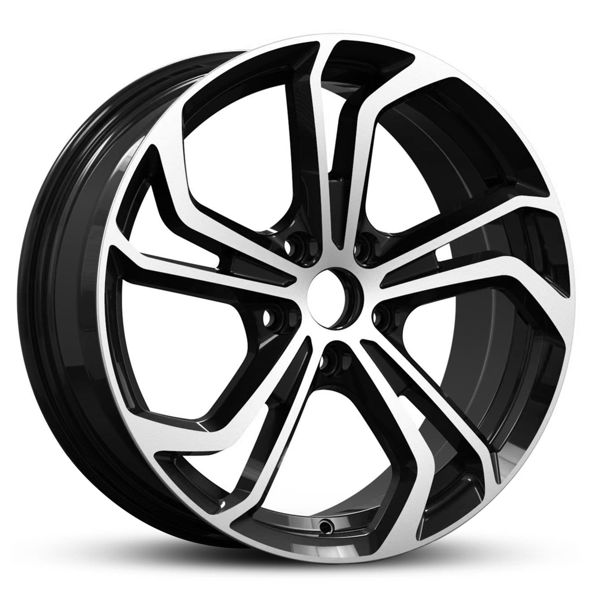 Wheel EURO SPEC REPLICA TWIN TWIST 996 BLACK MACHINED FACE