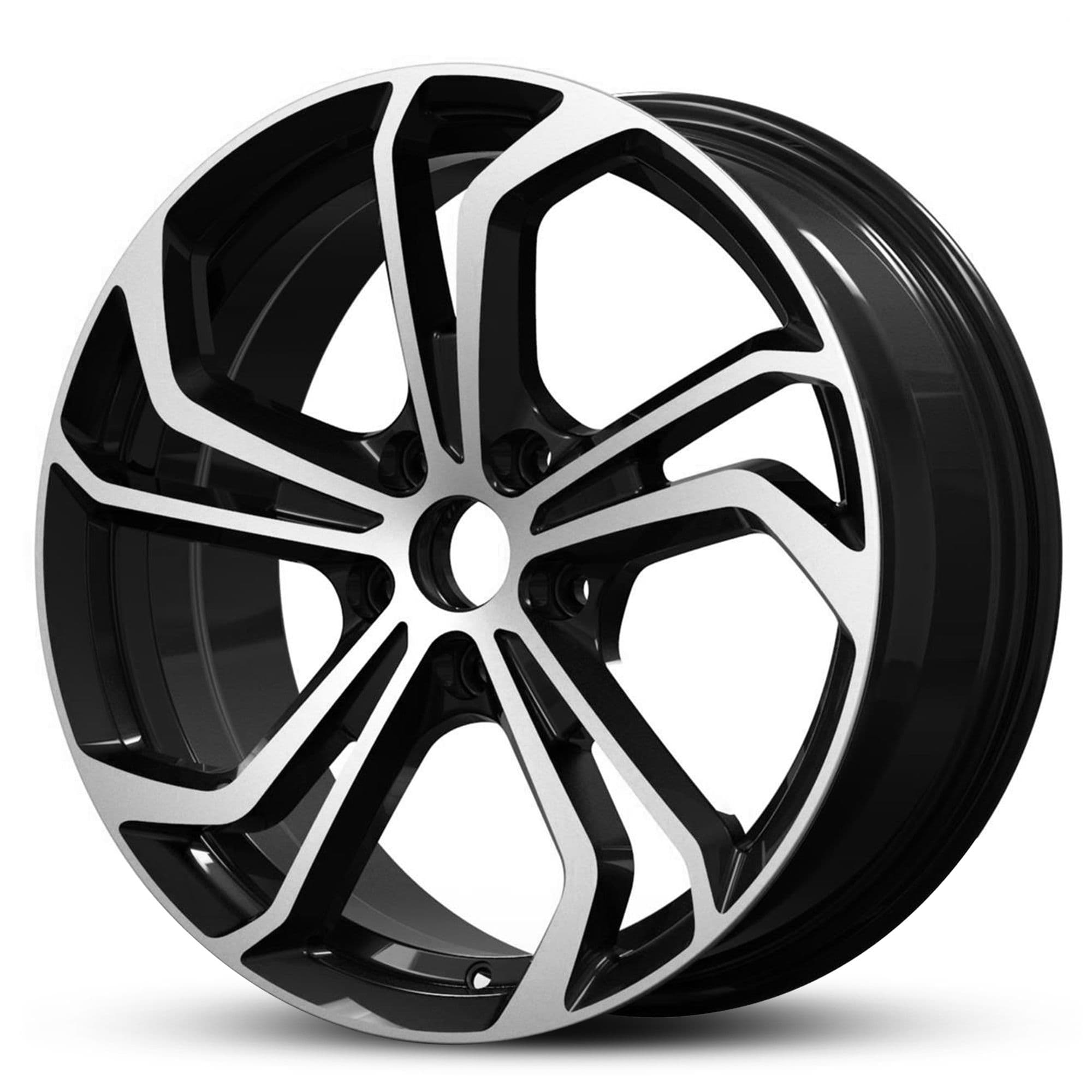 Wheel EURO SPEC REPLICA TWIN TWIST 996 BLACK MACHINED FACE