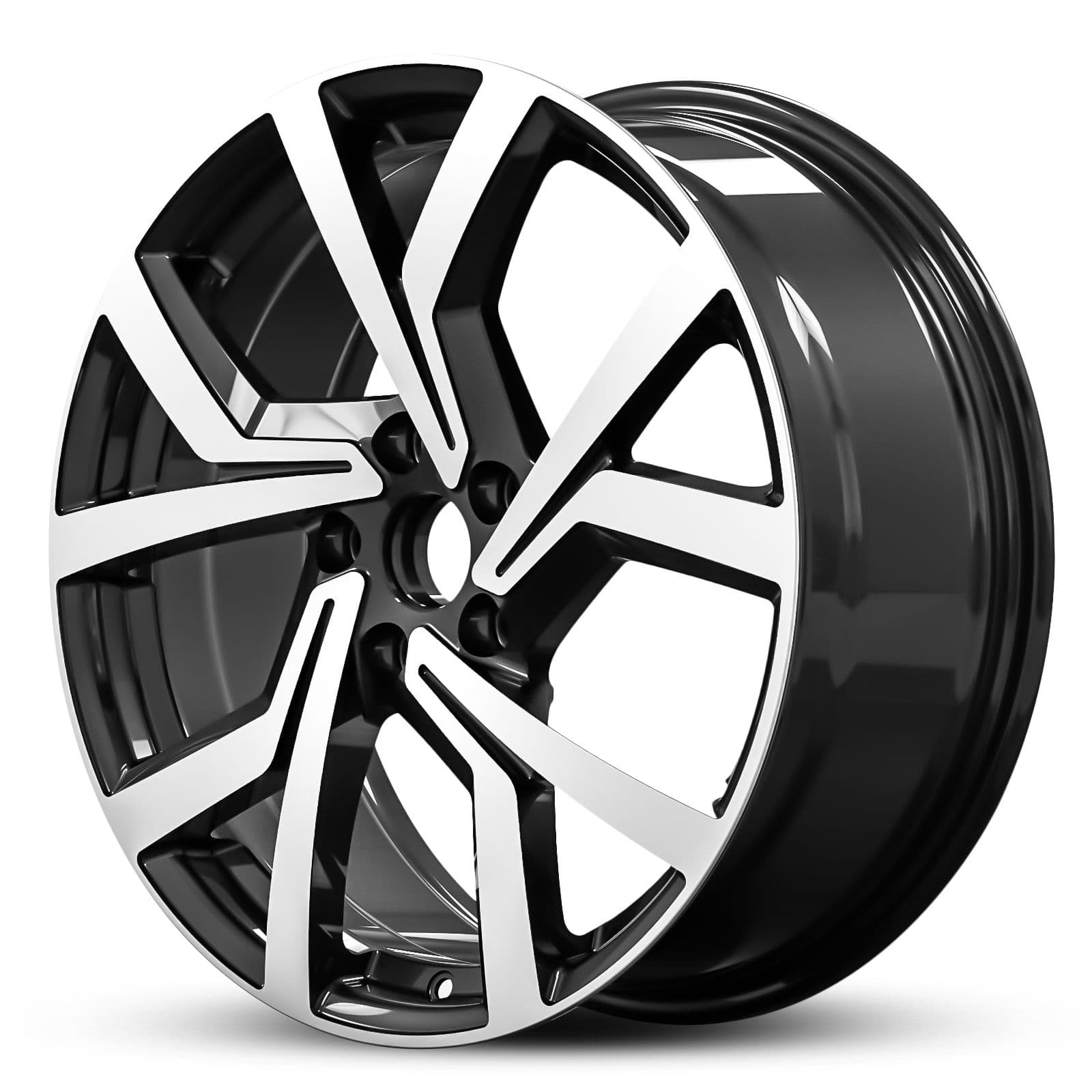 Wheel EURO SPEC REPLICA VEE 901 BLACK MACHINED FACE