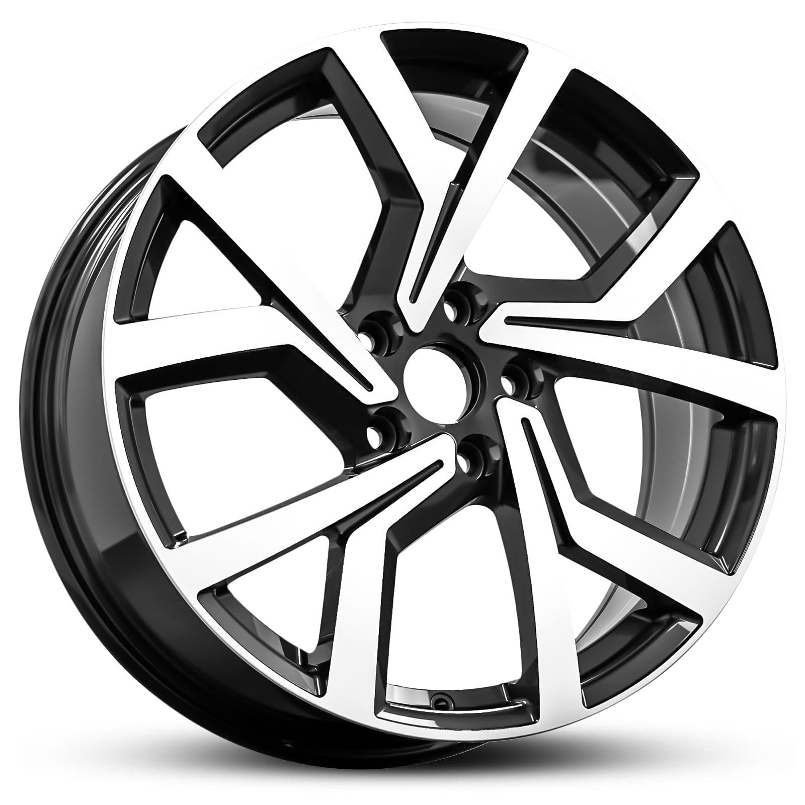 Wheel EURO SPEC REPLICA VEE 901 BLACK MACHINED FACE