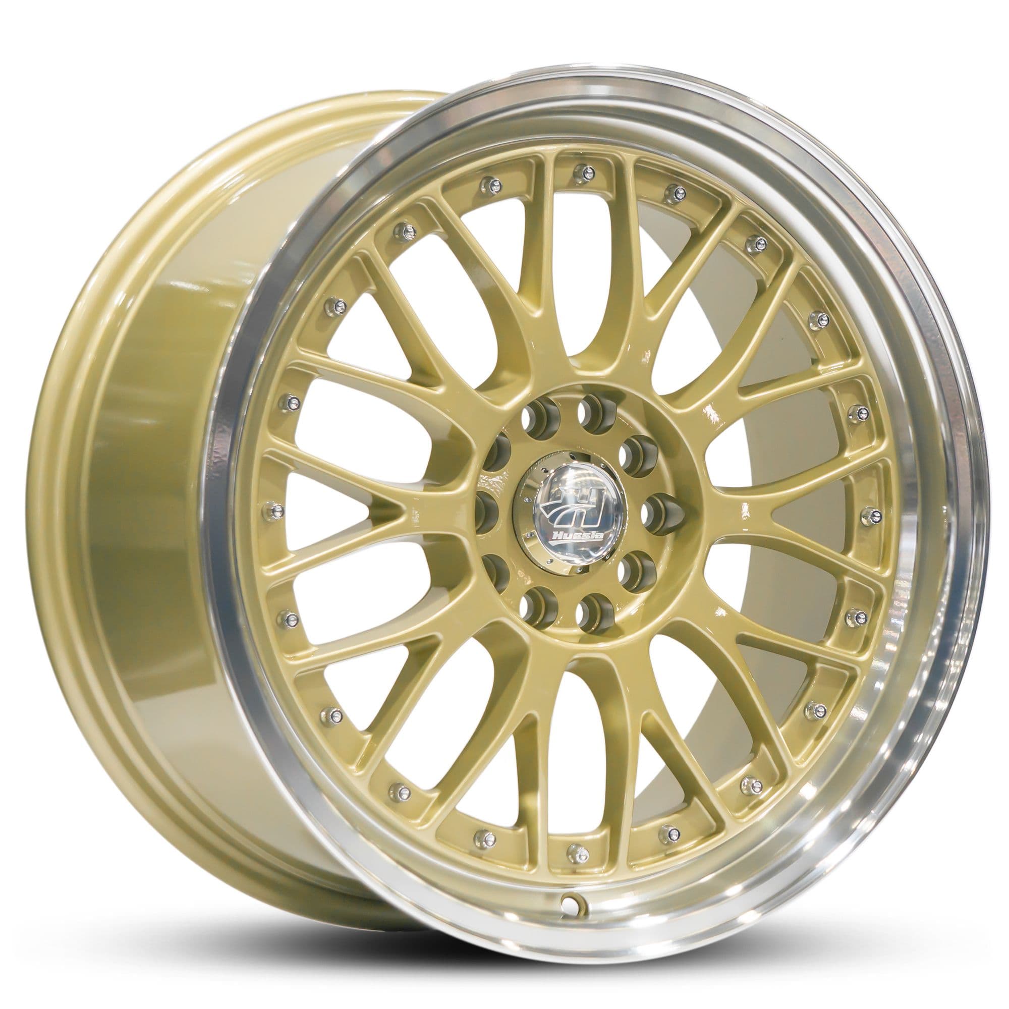 Hussla 021 Gold Machined Lip 18x9.5
