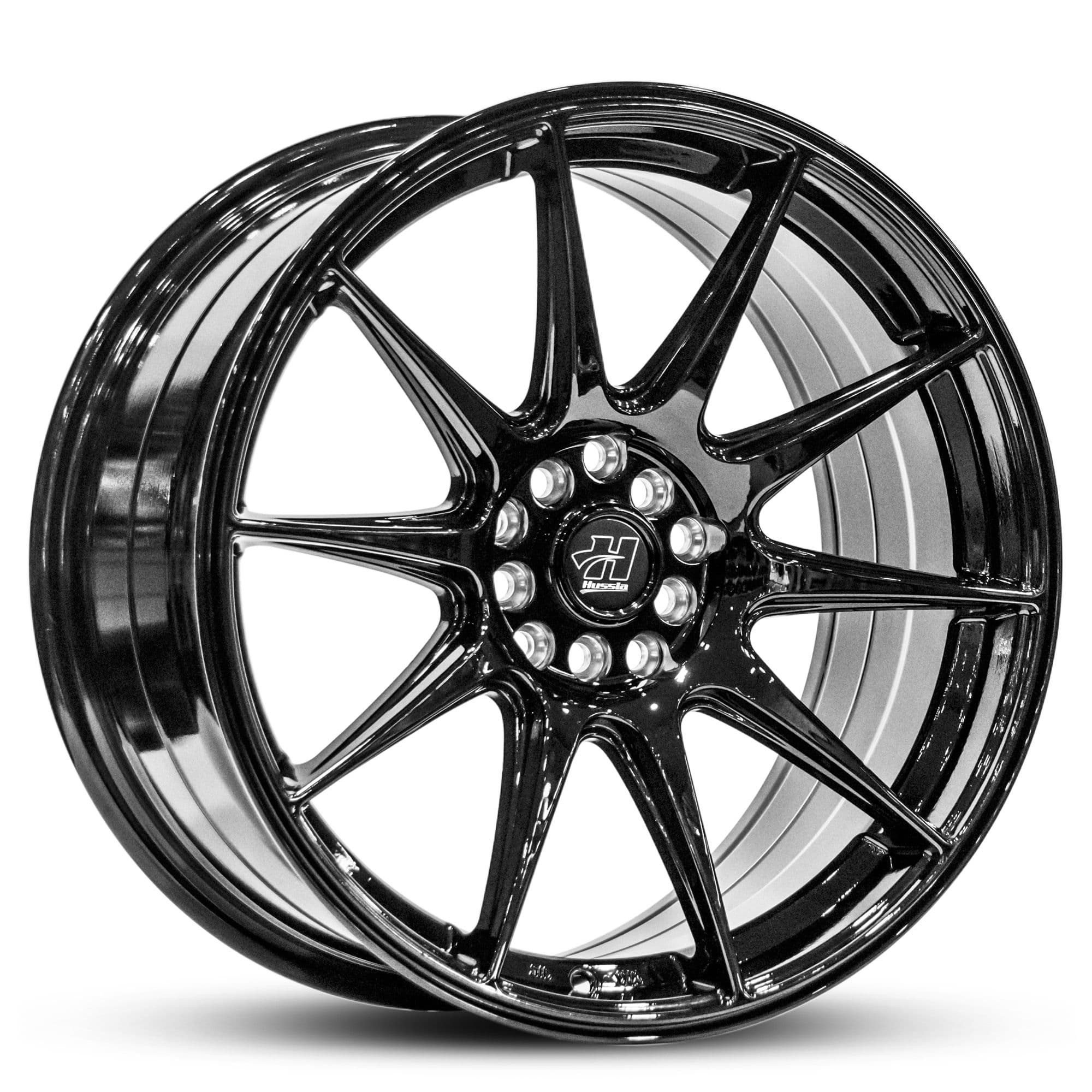 Hussla 027 Gloss Black 18x8.75