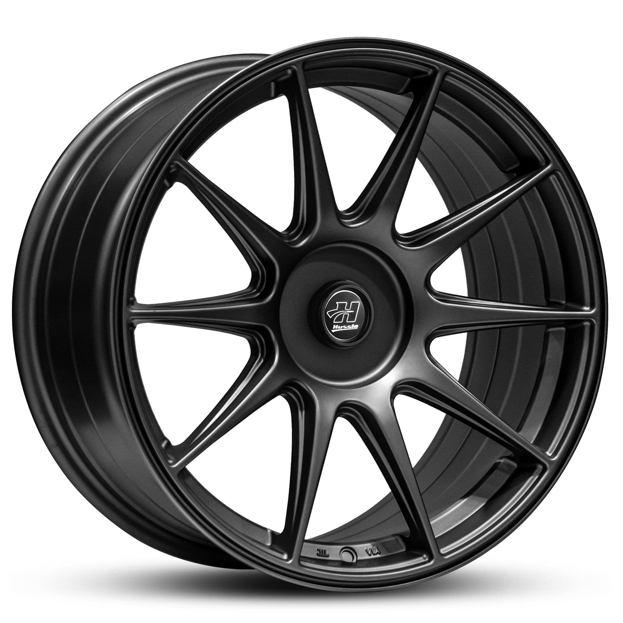 Hussla 027 Matte Black 17x9.75